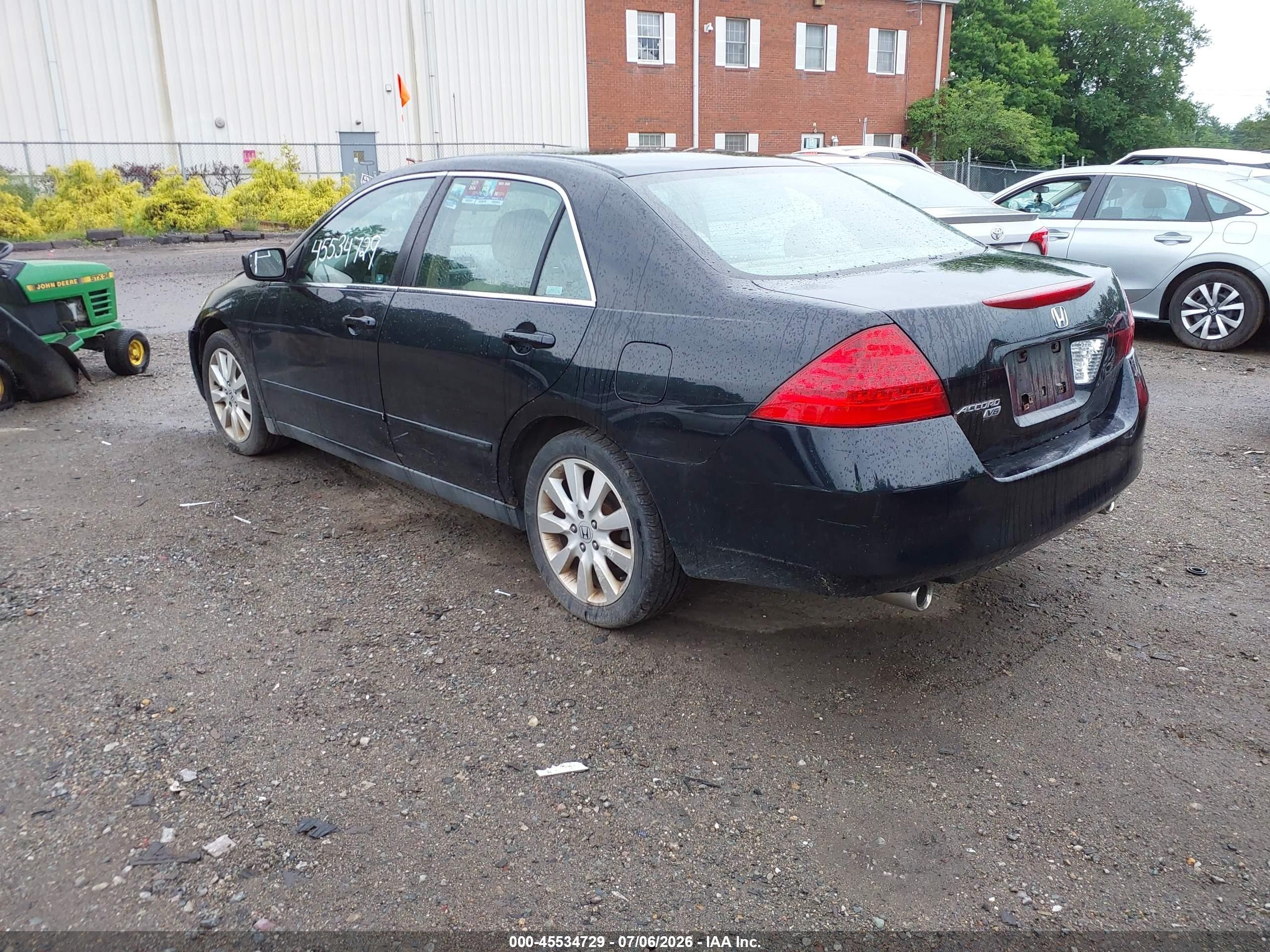 2007 Honda Accord 3.0 Se Dark Blue vin: 1HGCM66407A003761