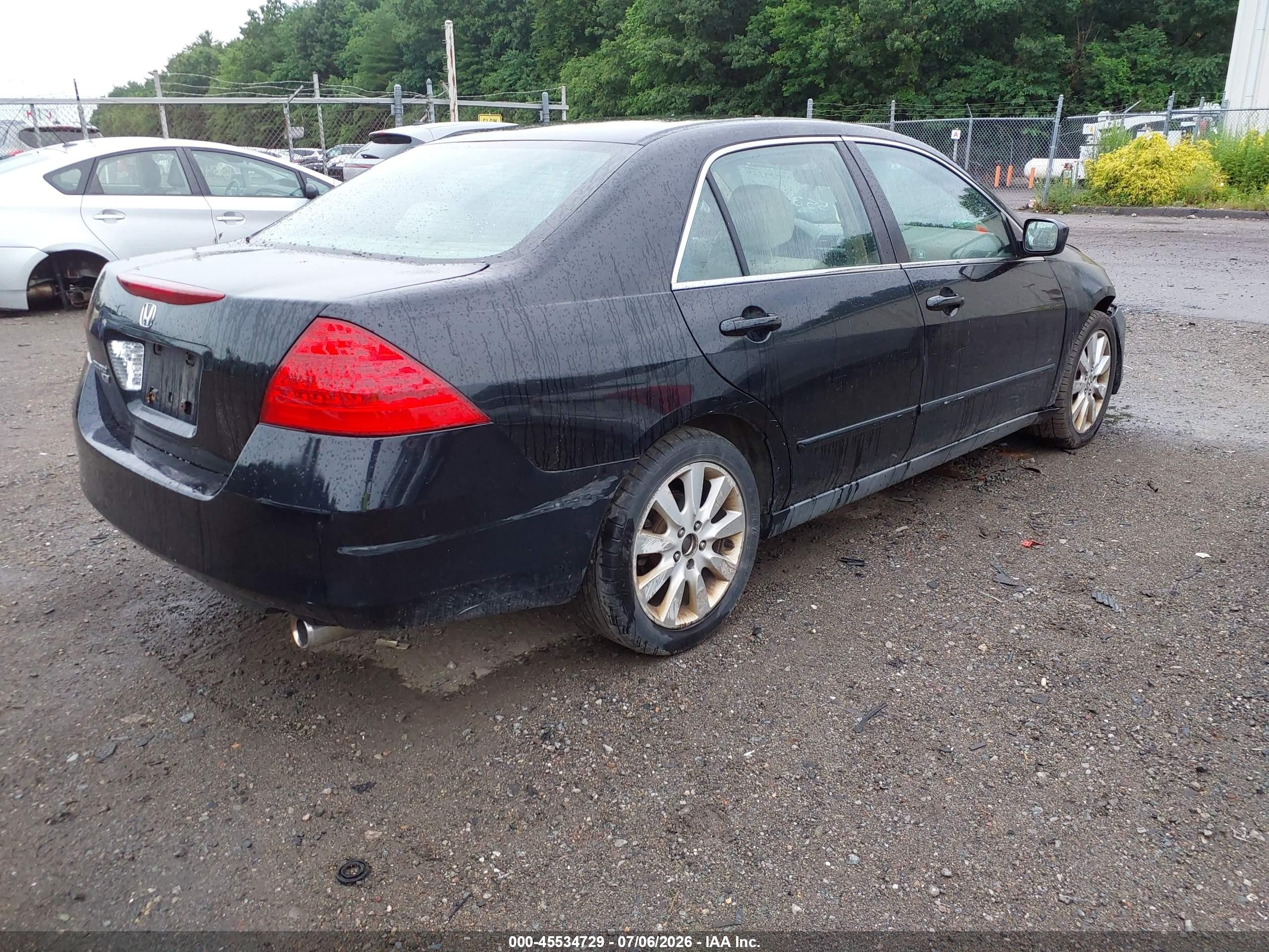 2007 Honda Accord 3.0 Se Dark Blue vin: 1HGCM66407A003761