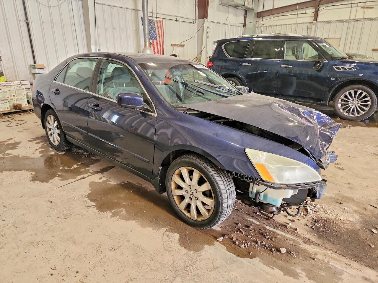 2007 Honda Accord Se Blue vin: 1HGCM66407A032306