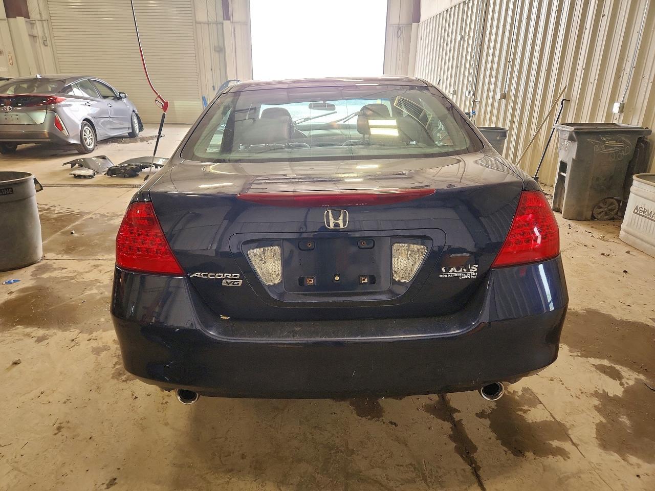 2007 Honda Accord Se Blue vin: 1HGCM66407A032306