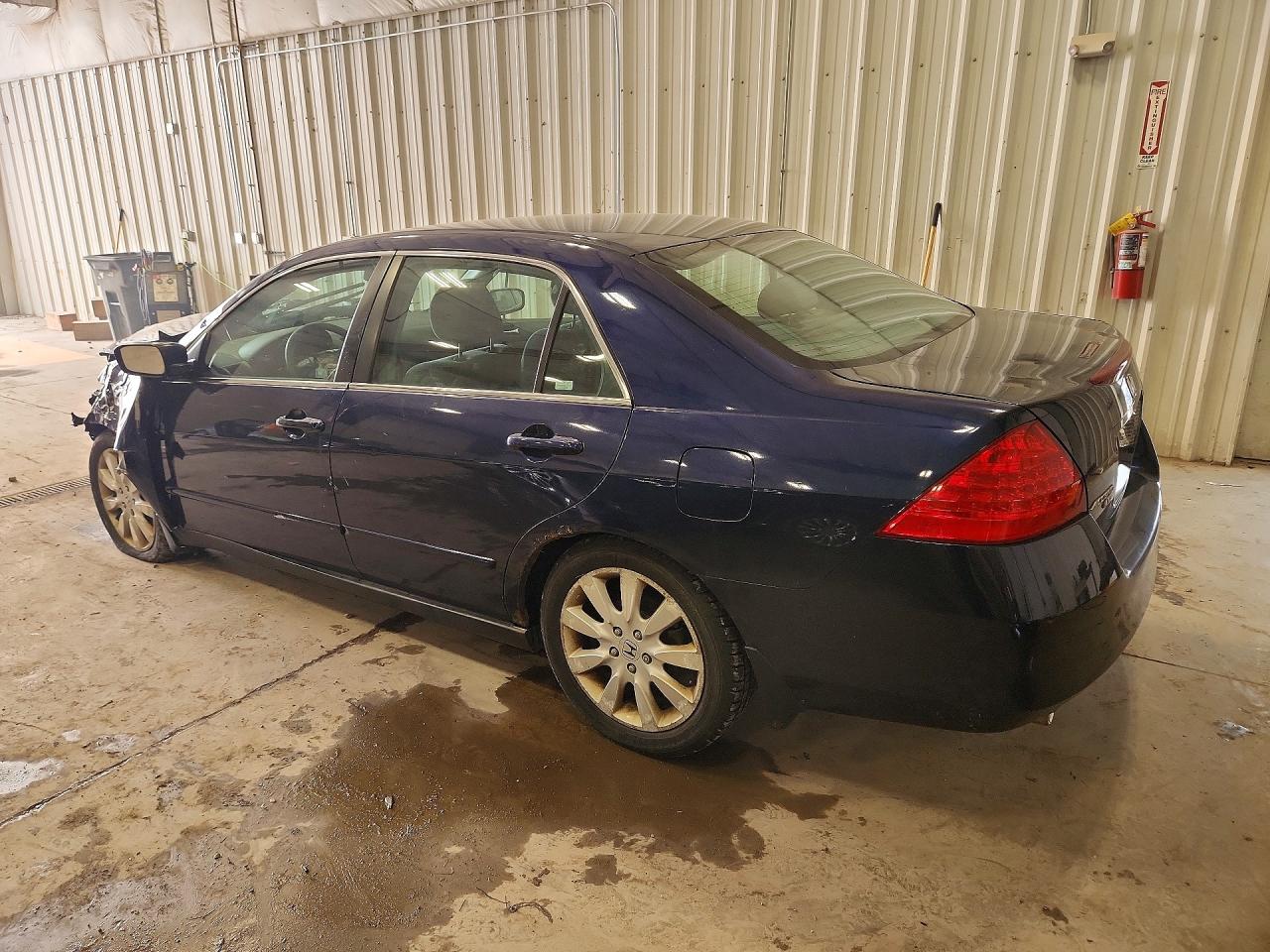 2007 Honda Accord Se Blue vin: 1HGCM66407A032306