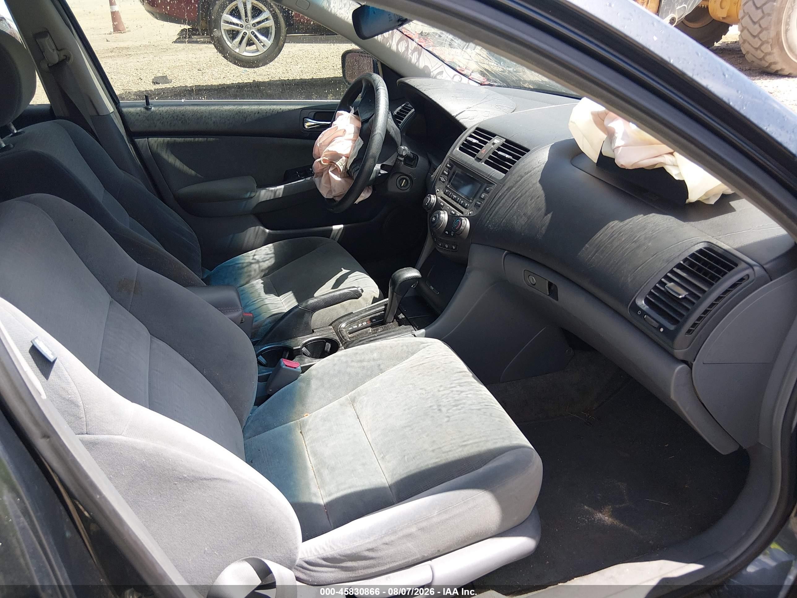 2007 Honda Accord 3.0 Se Gray vin: 1HGCM66407A058484