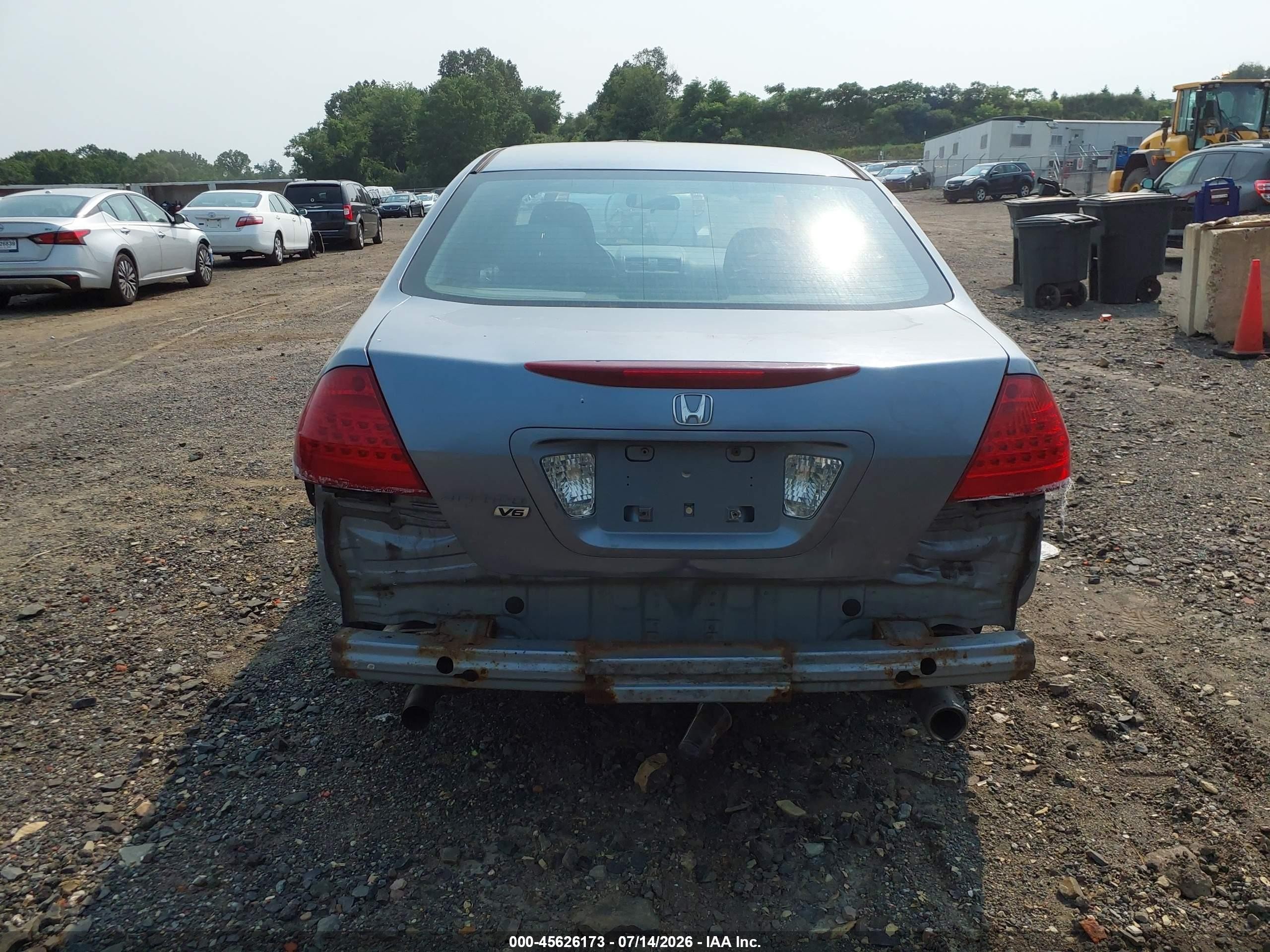 2007 Honda Accord 3.0 Se Light Blue vin: 1HGCM66407A082350