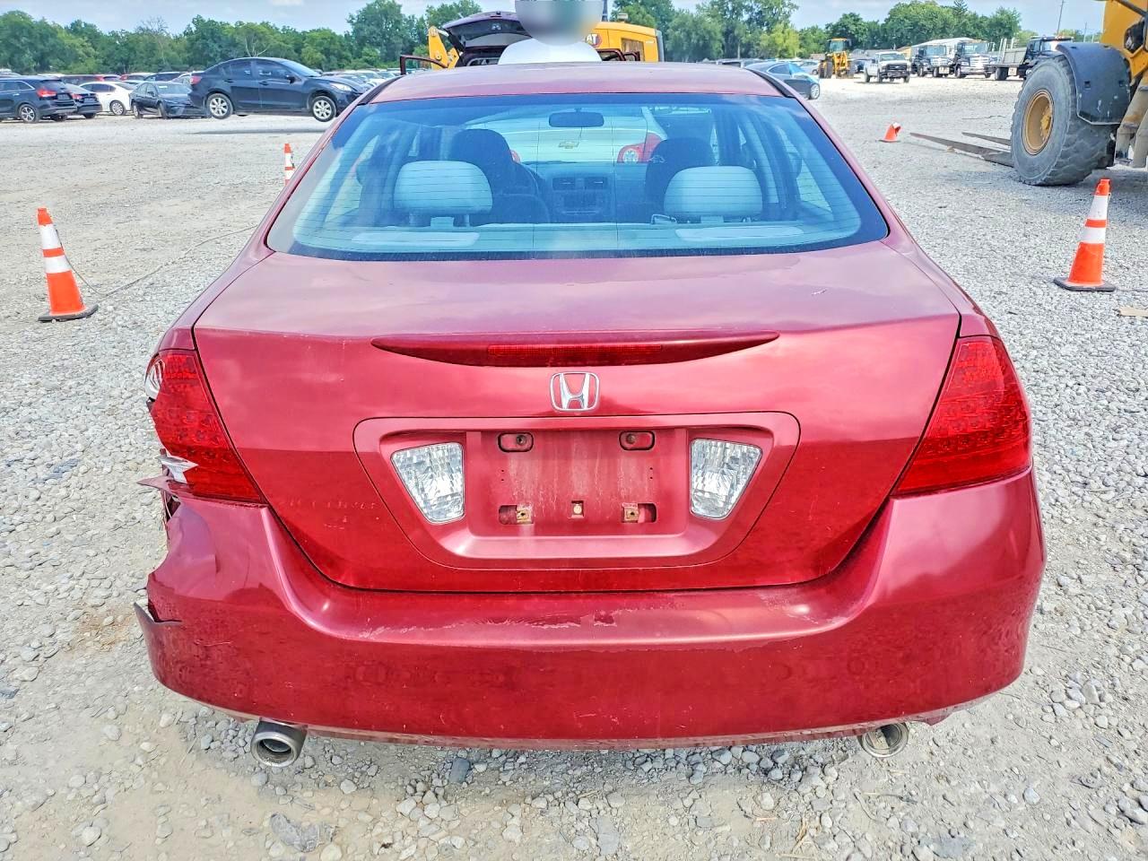 2007 Honda Accord Se Maroon vin: 1HGCM66417A050121