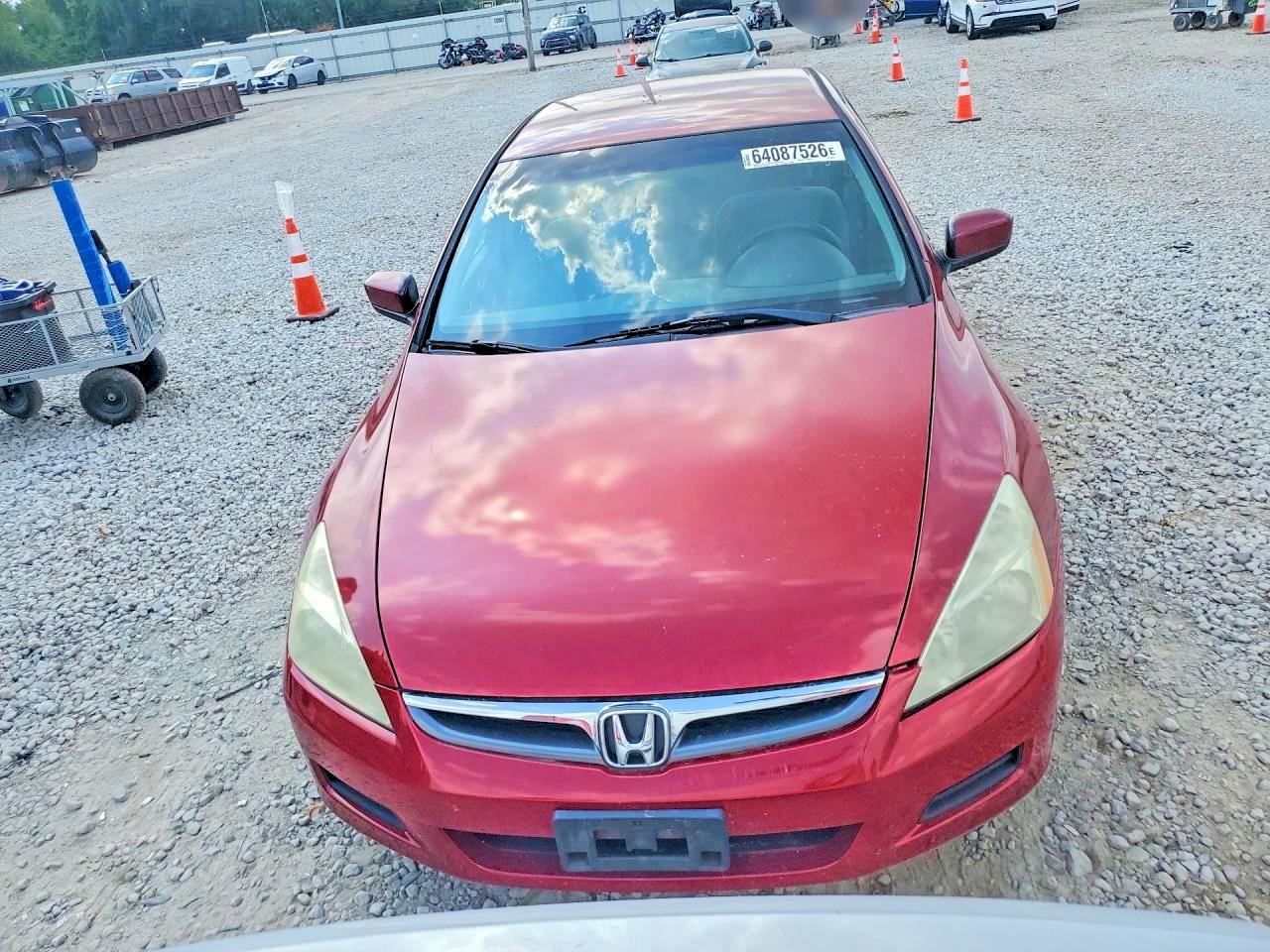 2007 Honda Accord Se Maroon vin: 1HGCM66417A050121