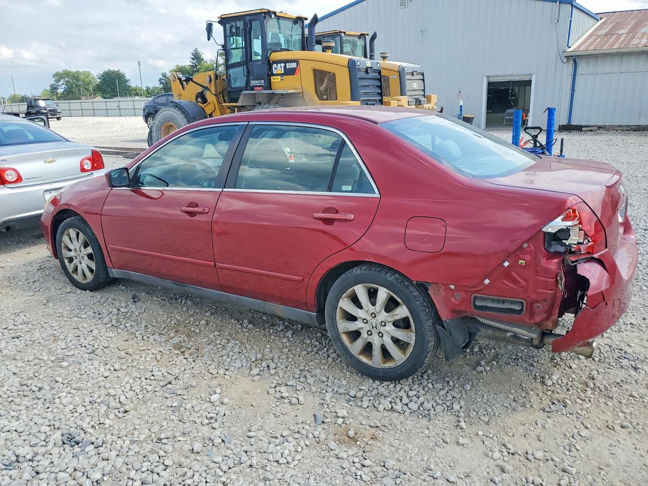 2007 Honda Accord Se Maroon vin: 1HGCM66417A050121