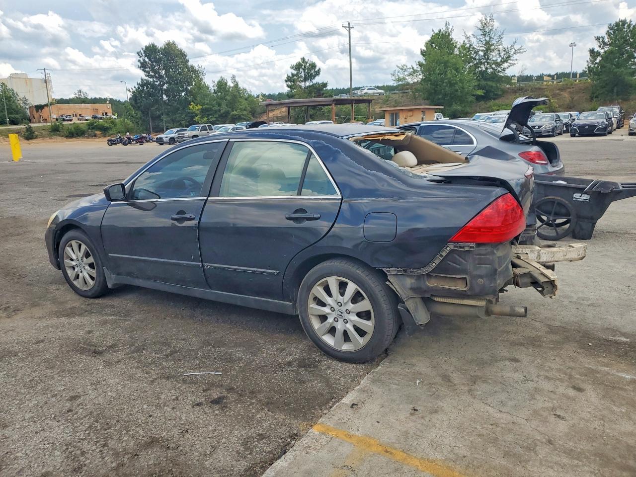 2007 Honda Accord Se Black vin: 1HGCM66417A080400
