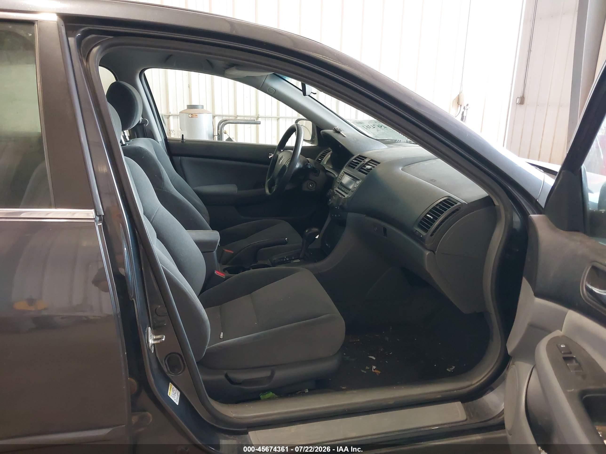 2007 Honda Accord 3.0 Se Gray vin: 1HGCM66427A026653