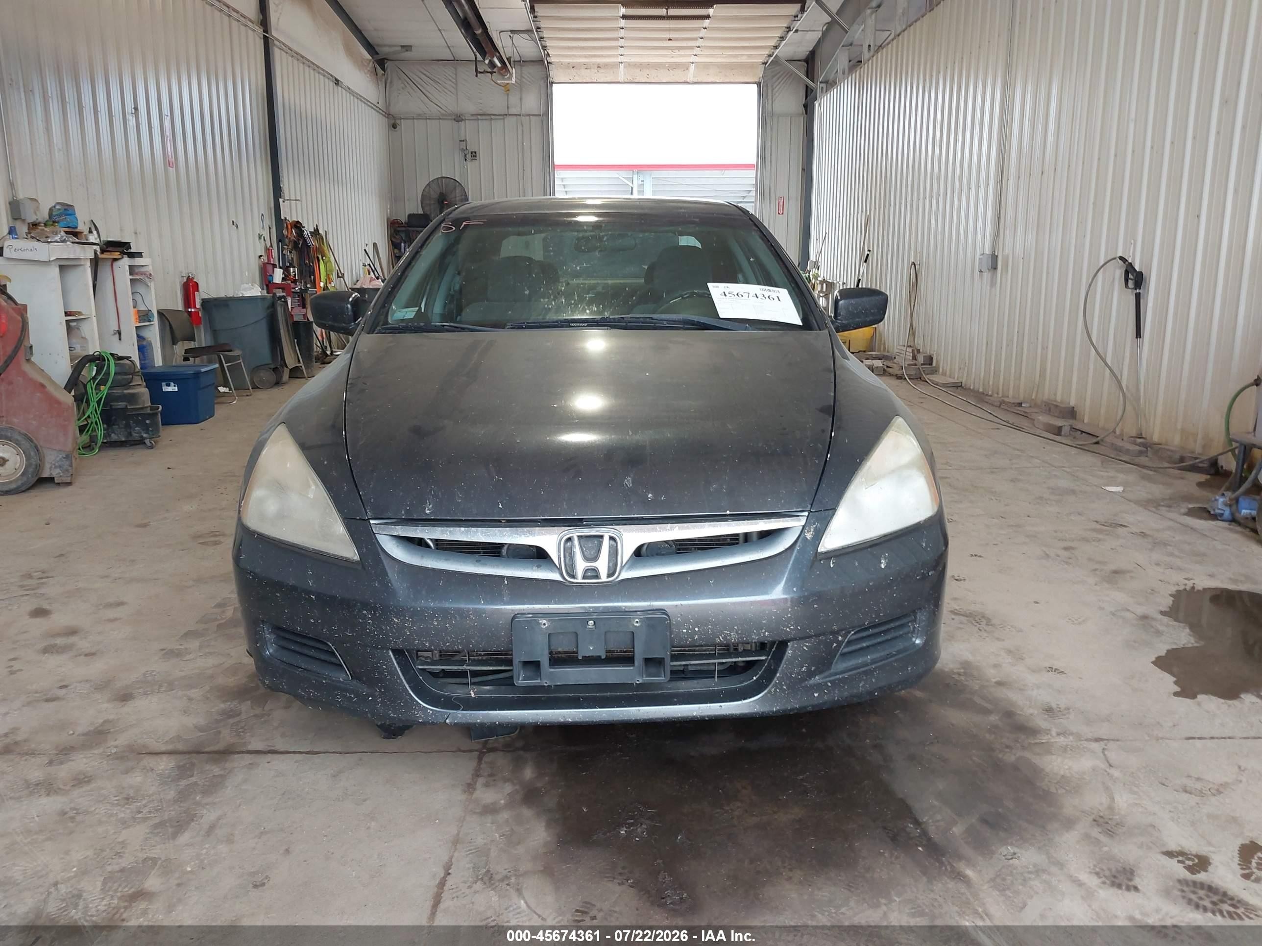 2007 Honda Accord 3.0 Se Gray vin: 1HGCM66427A026653