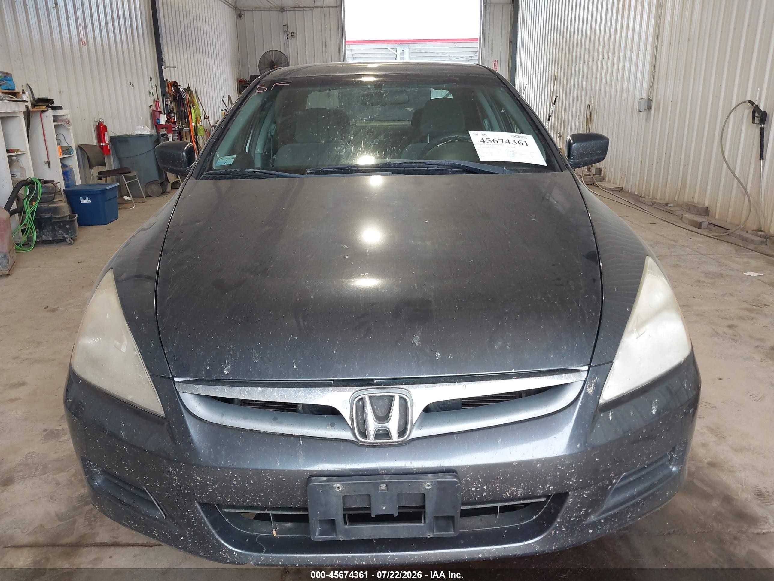 2007 Honda Accord 3.0 Se Gray vin: 1HGCM66427A026653