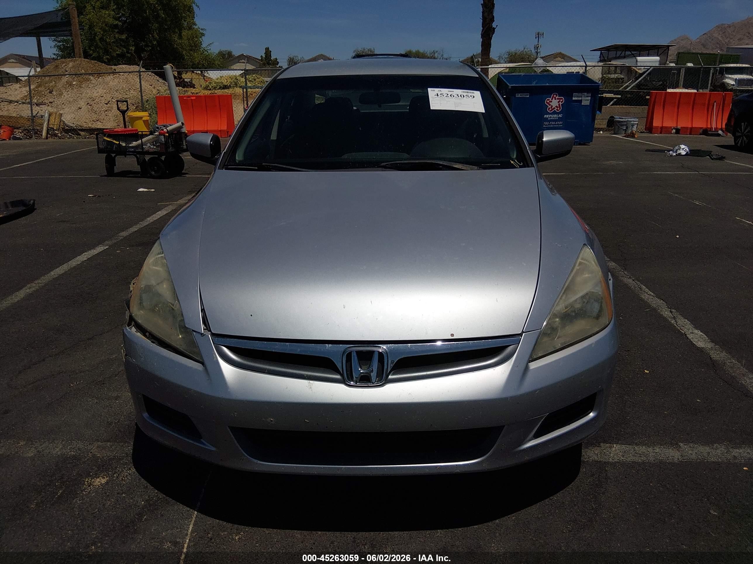 2007 Honda Accord 3.0 Se Silver vin: 1HGCM66427A037183