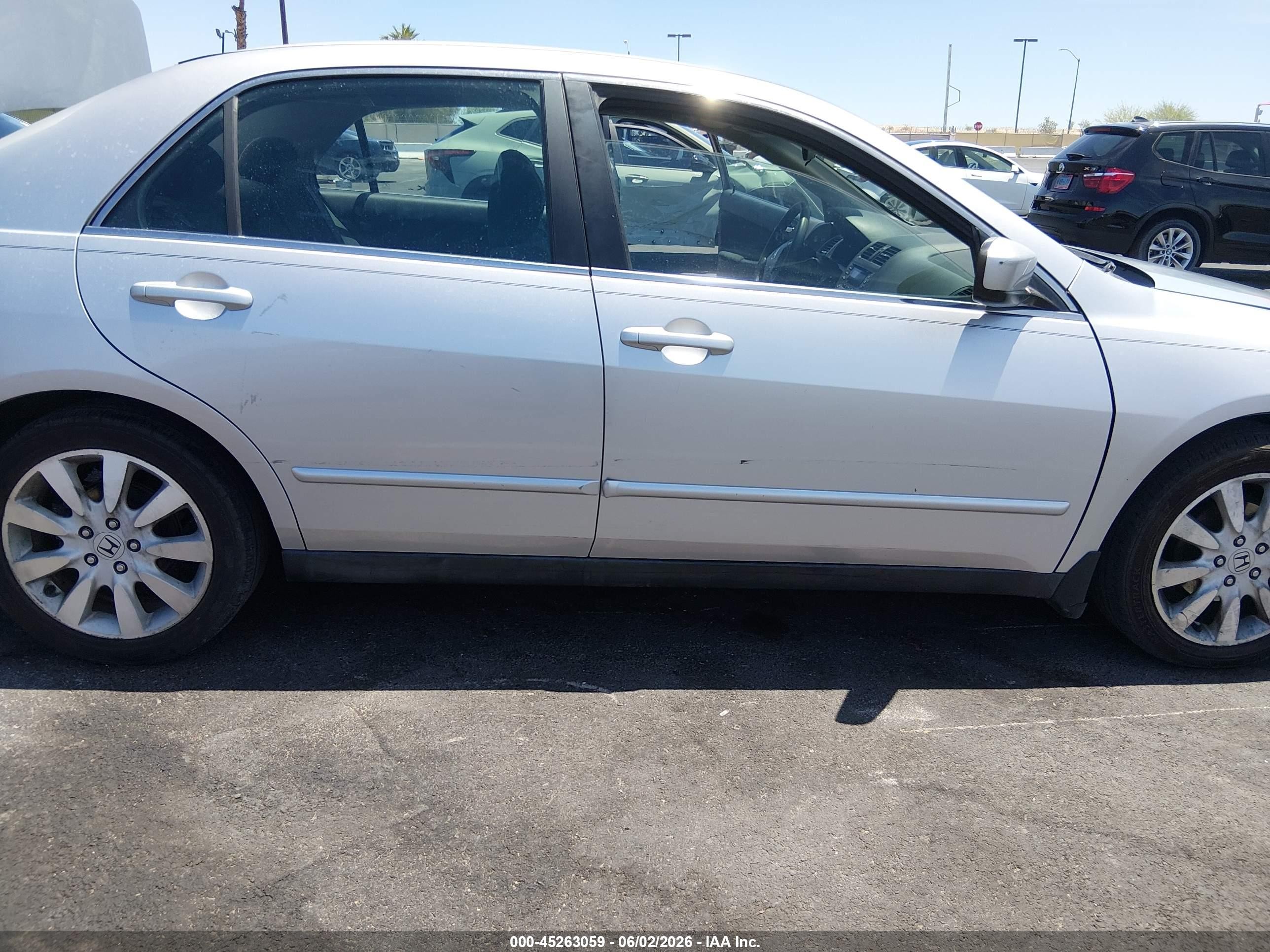 2007 Honda Accord 3.0 Se Silver vin: 1HGCM66427A037183