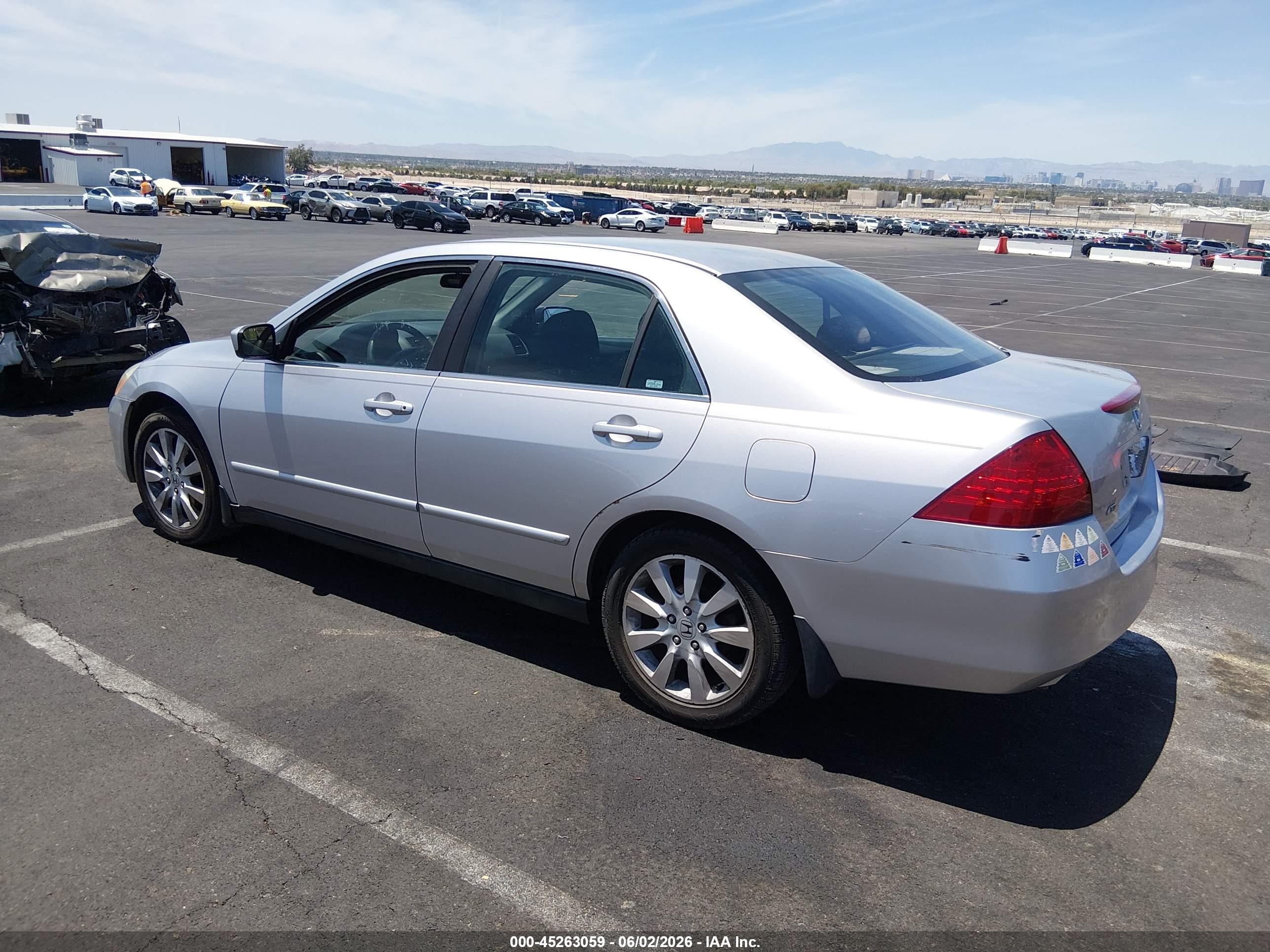 2007 Honda Accord 3.0 Se Silver vin: 1HGCM66427A037183