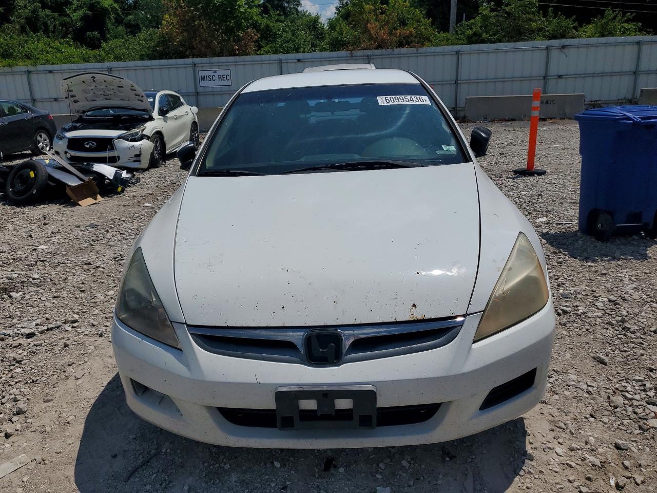 2007 Honda Accord Se White vin: 1HGCM66427A047101