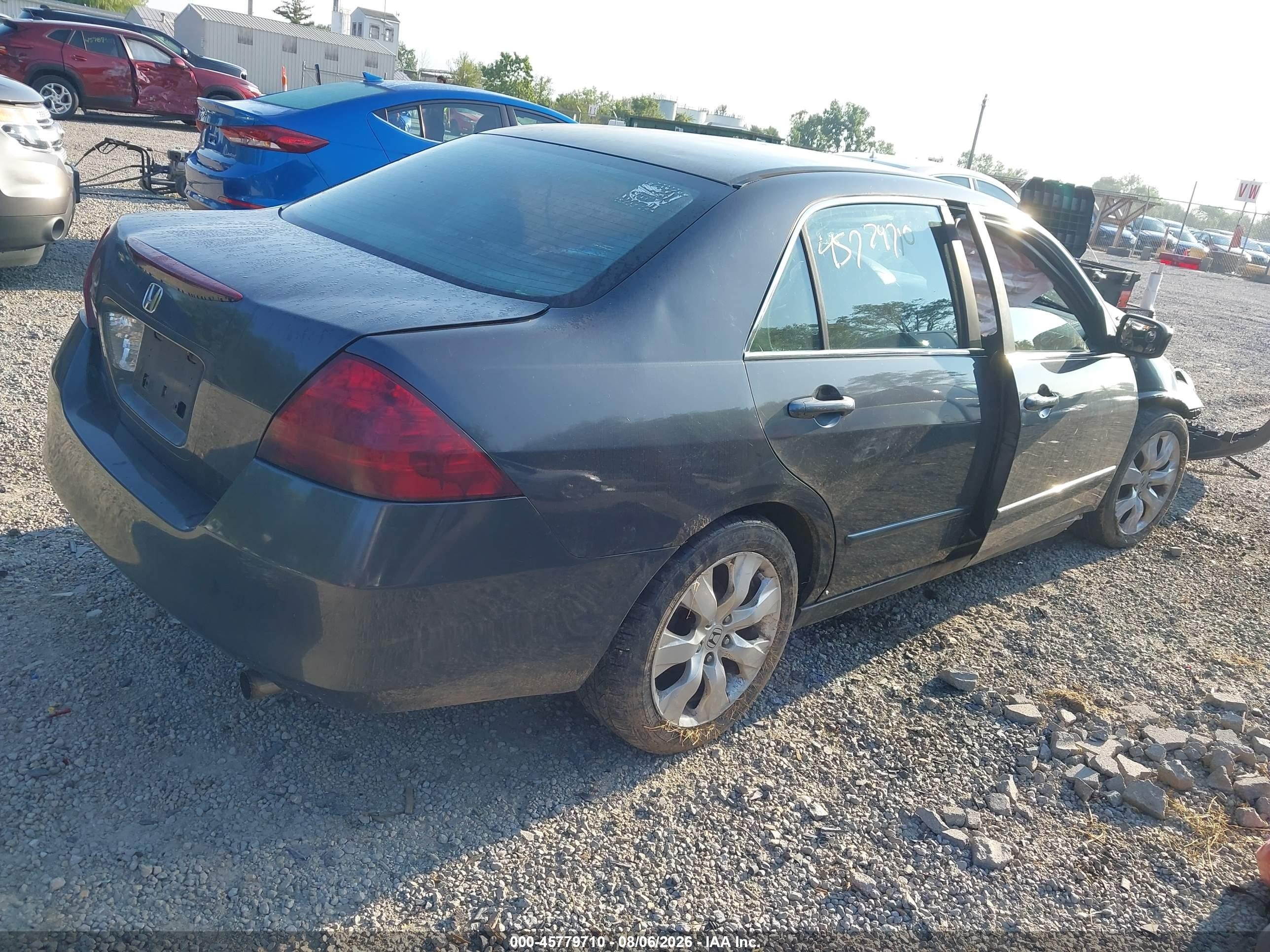 2007 Honda Accord 3.0 Se Blue vin: 1HGCM66427A062939