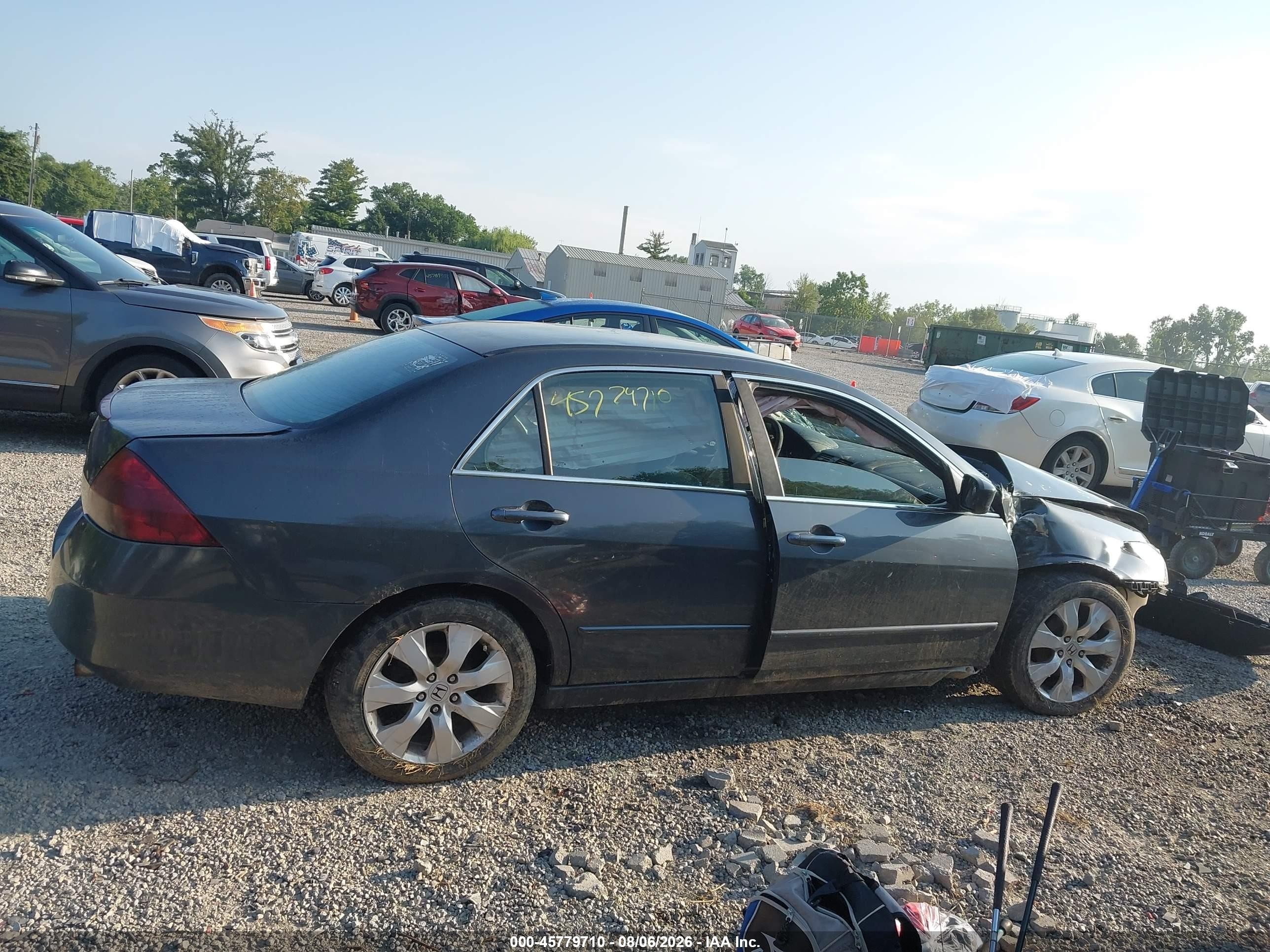 2007 Honda Accord 3.0 Se Blue vin: 1HGCM66427A062939