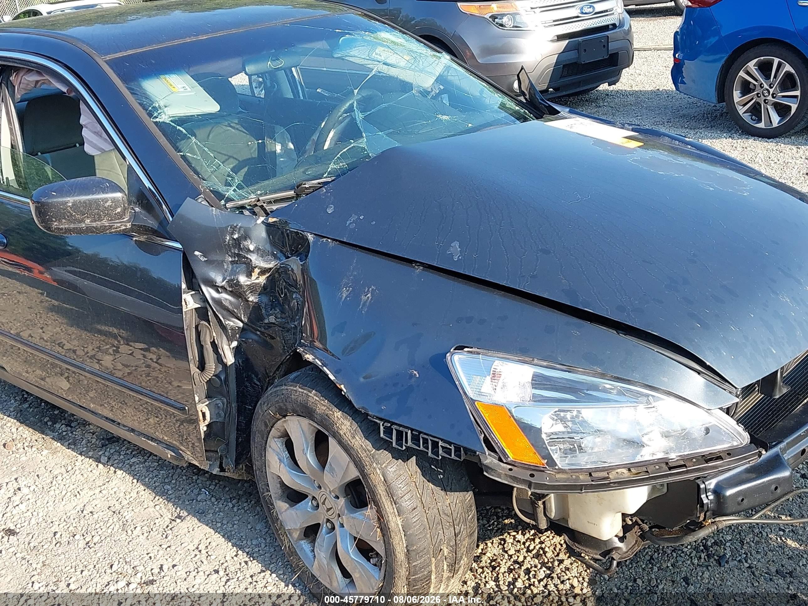 2007 Honda Accord 3.0 Se Blue vin: 1HGCM66427A062939