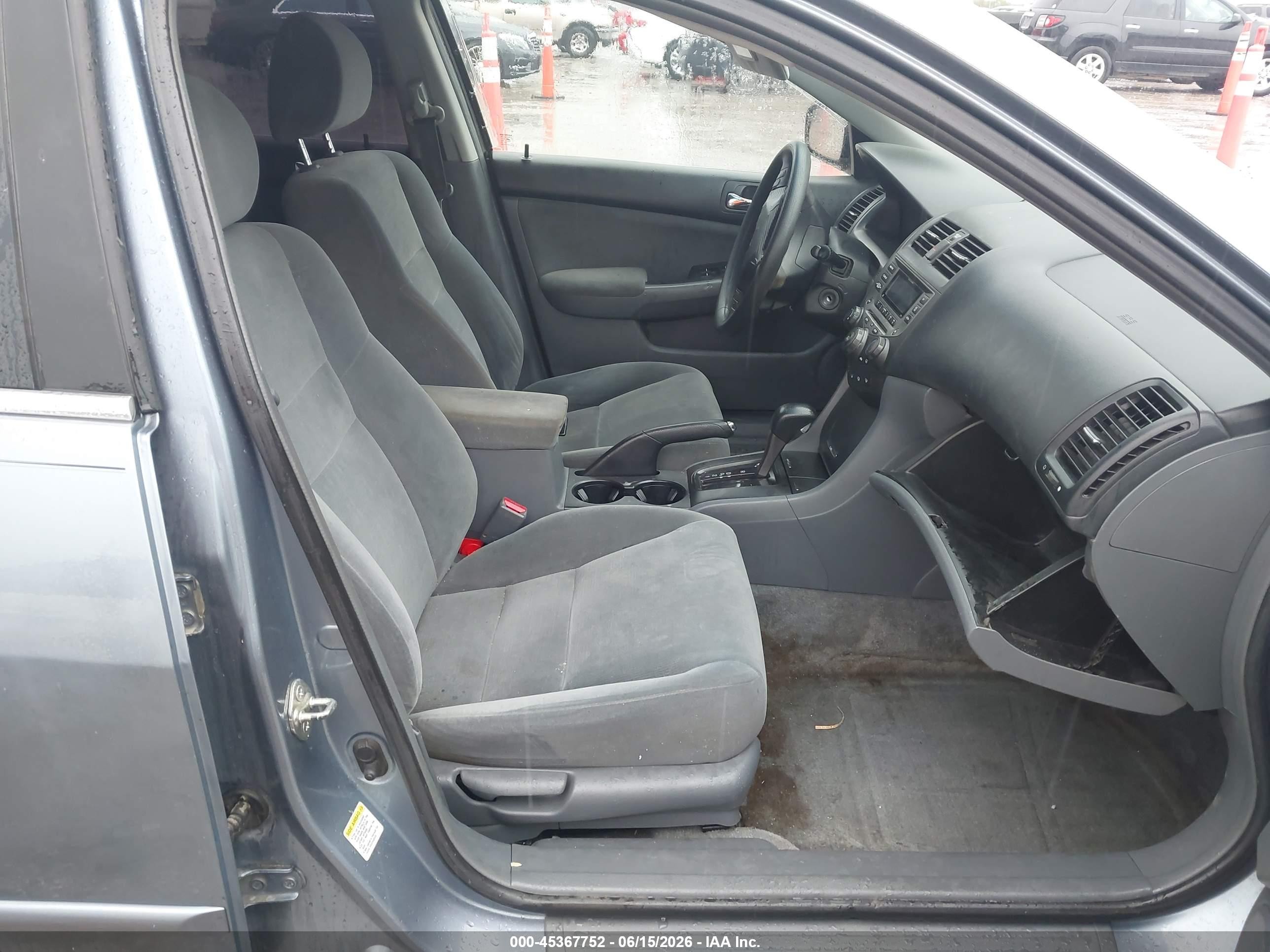2007 Honda Accord 3.0 Se Light Blue vin: 1HGCM66437A039900