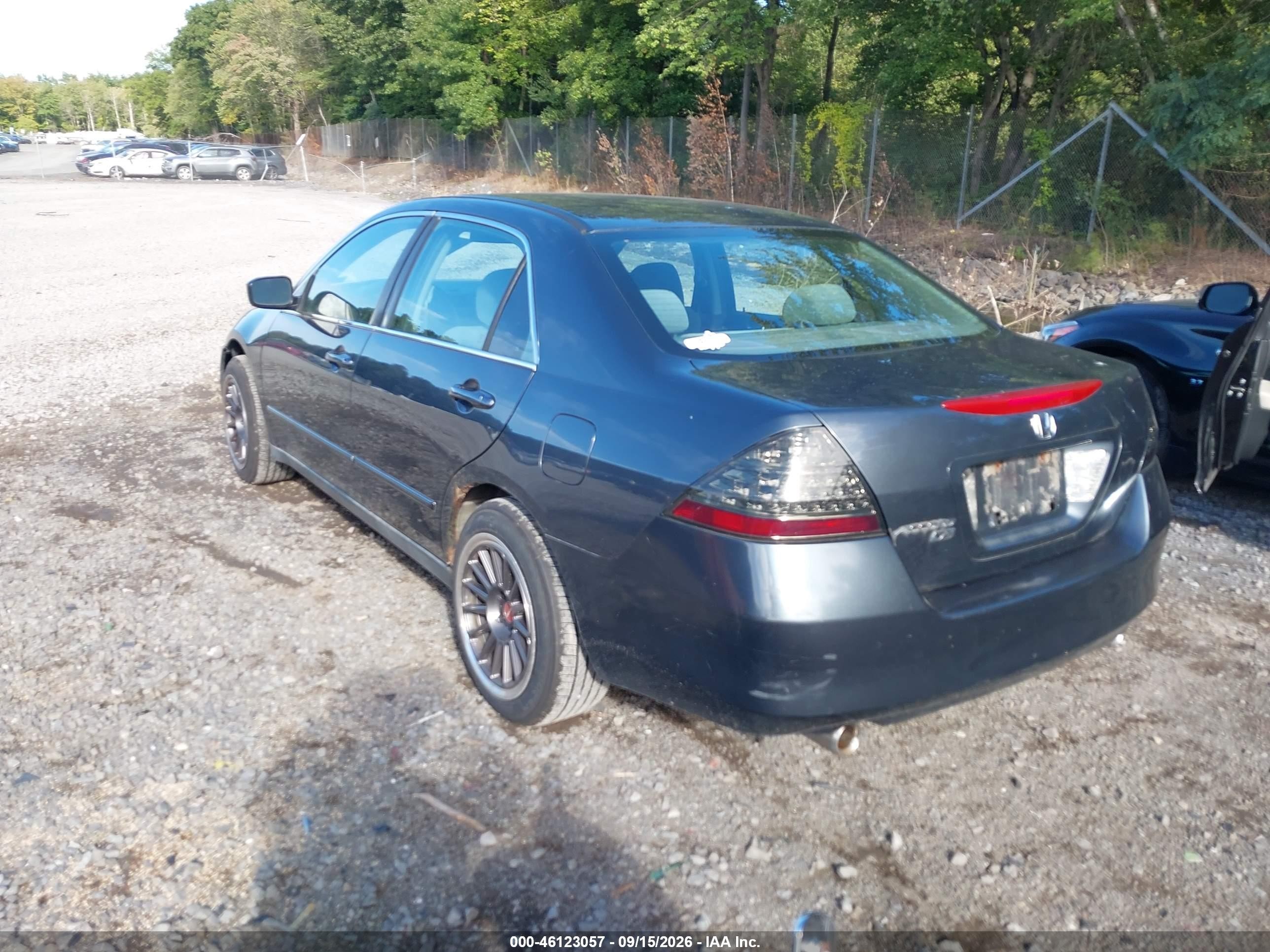 2007 Honda Accord 3.0 Se Серый vin: 1HGCM66437A058818