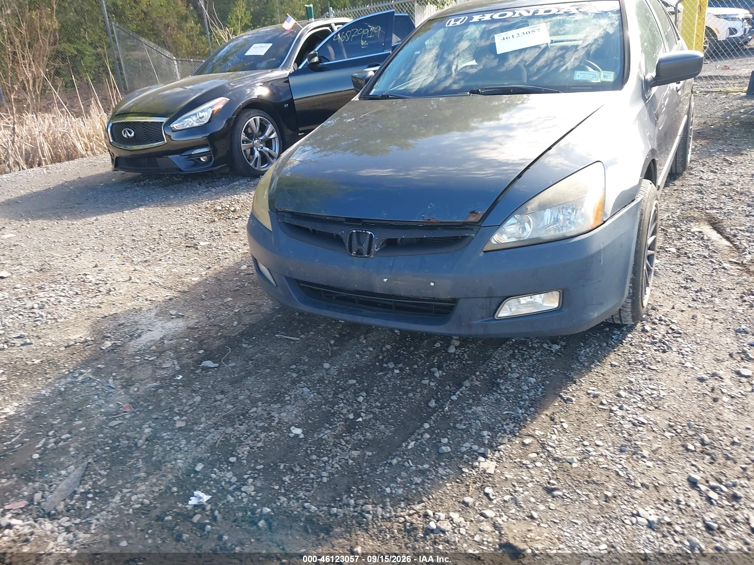 2007 Honda Accord 3.0 Se Серый vin: 1HGCM66437A058818