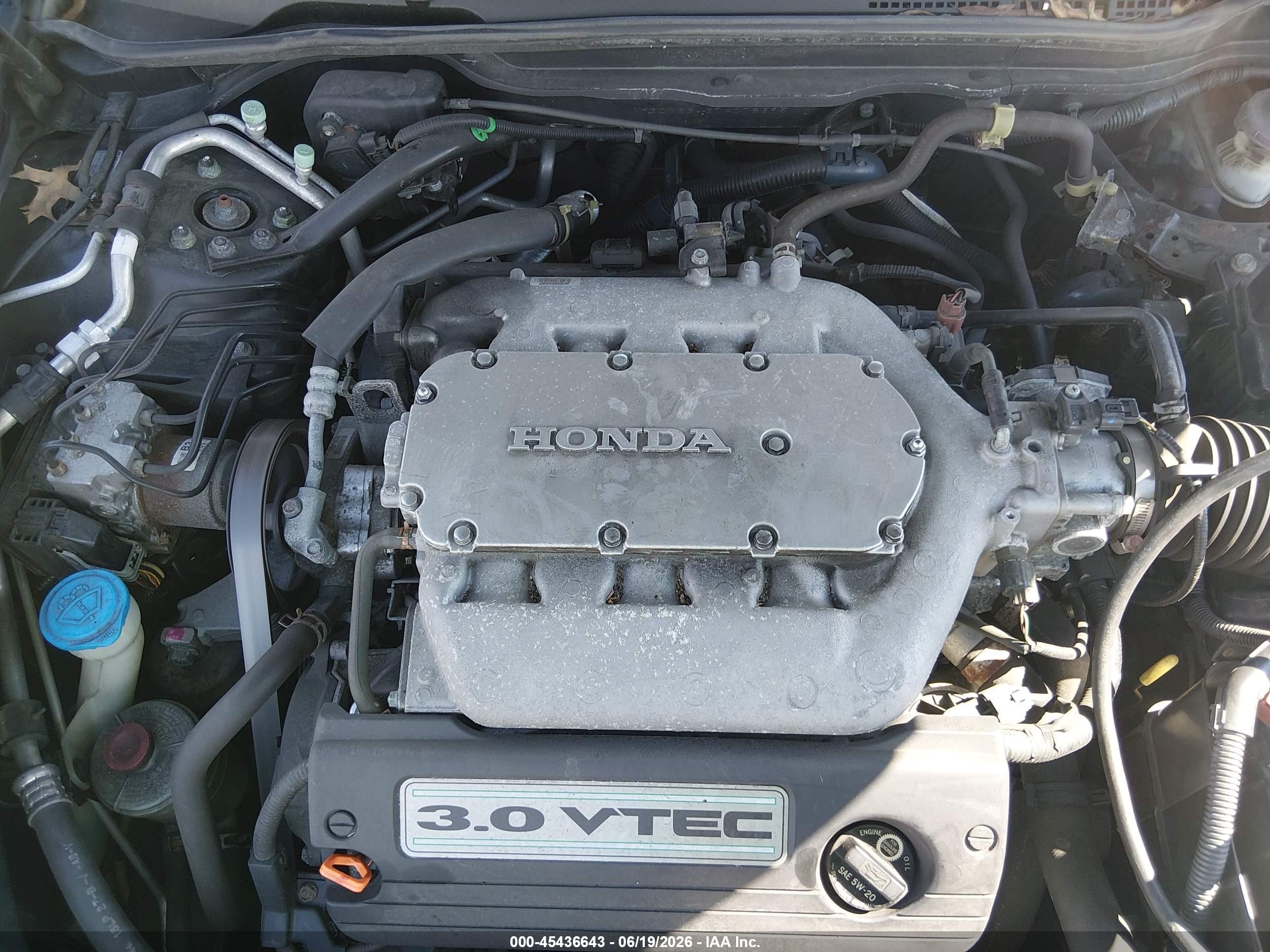 2007 Honda Accord 3.0 Se Gray vin: 1HGCM66437A078695