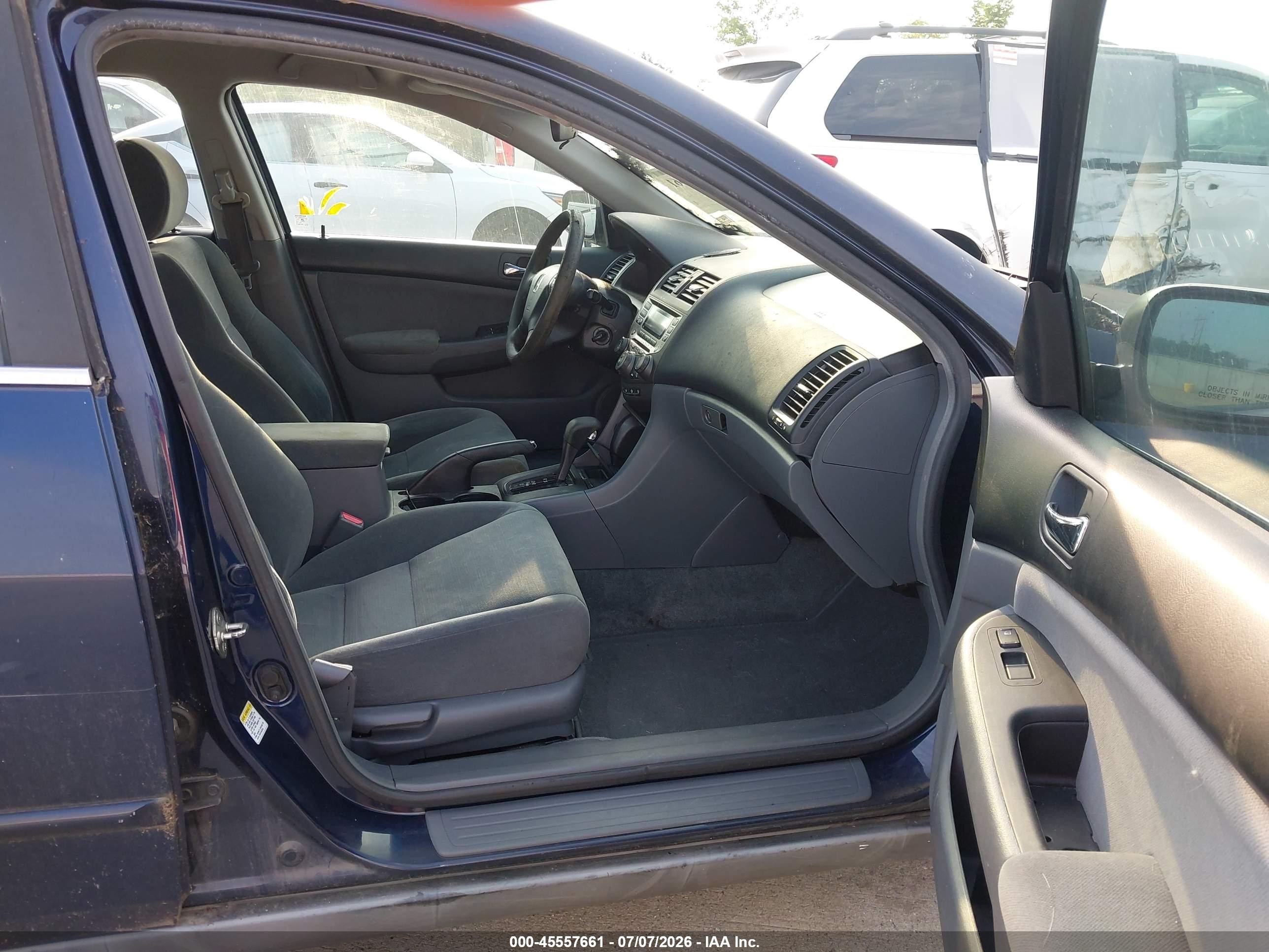 2007 Honda Accord 3.0 Se Blue vin: 1HGCM66437A079863