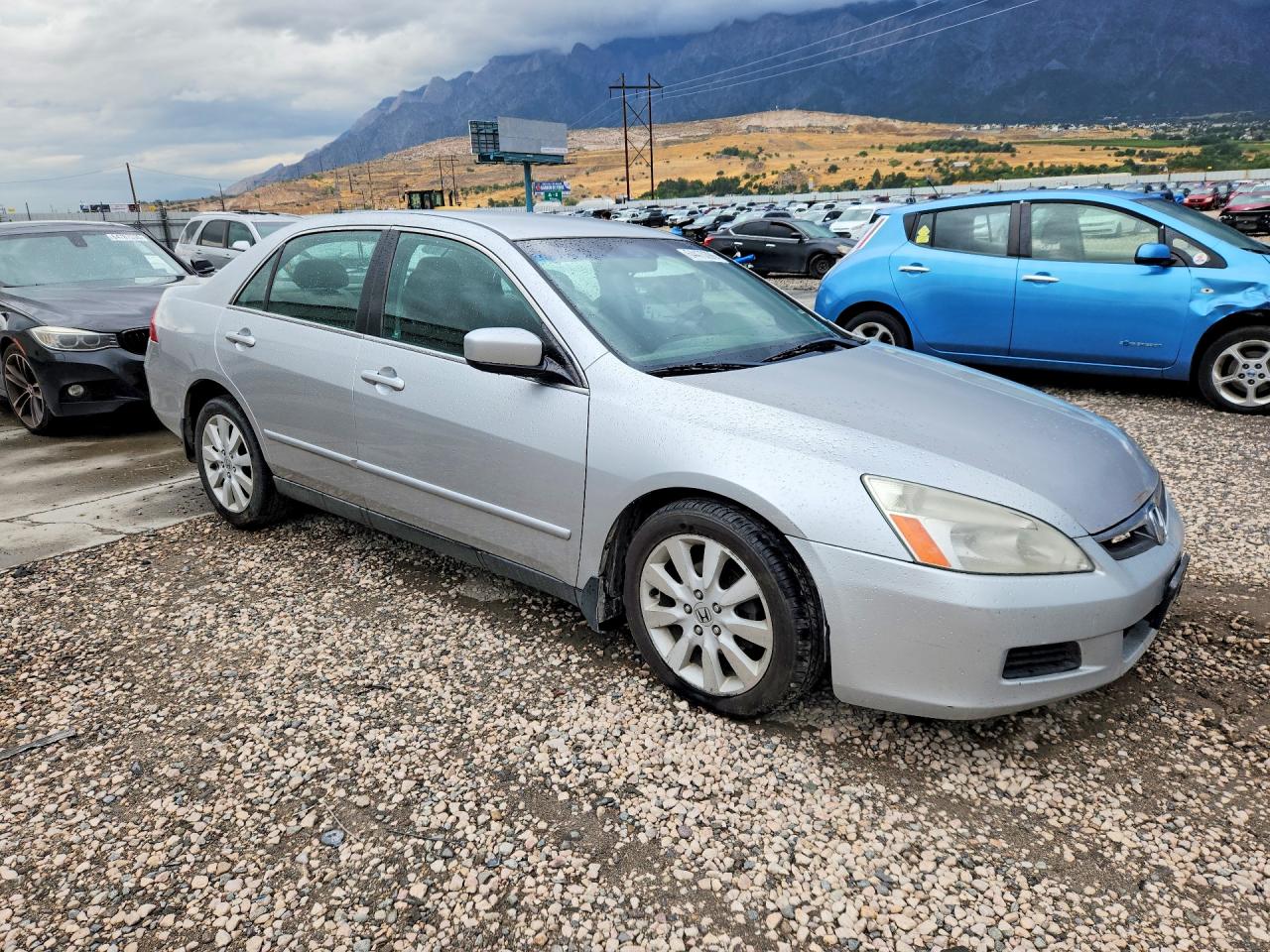 2007 Honda Accord Se Silver vin: 1HGCM66437A090524