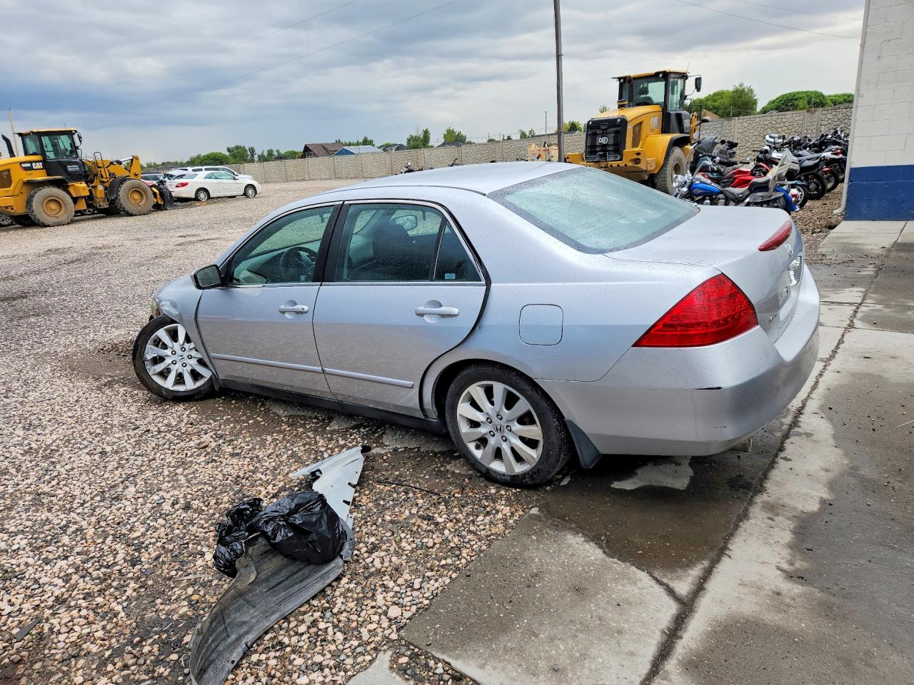 2007 Honda Accord Se Silver vin: 1HGCM66437A090524