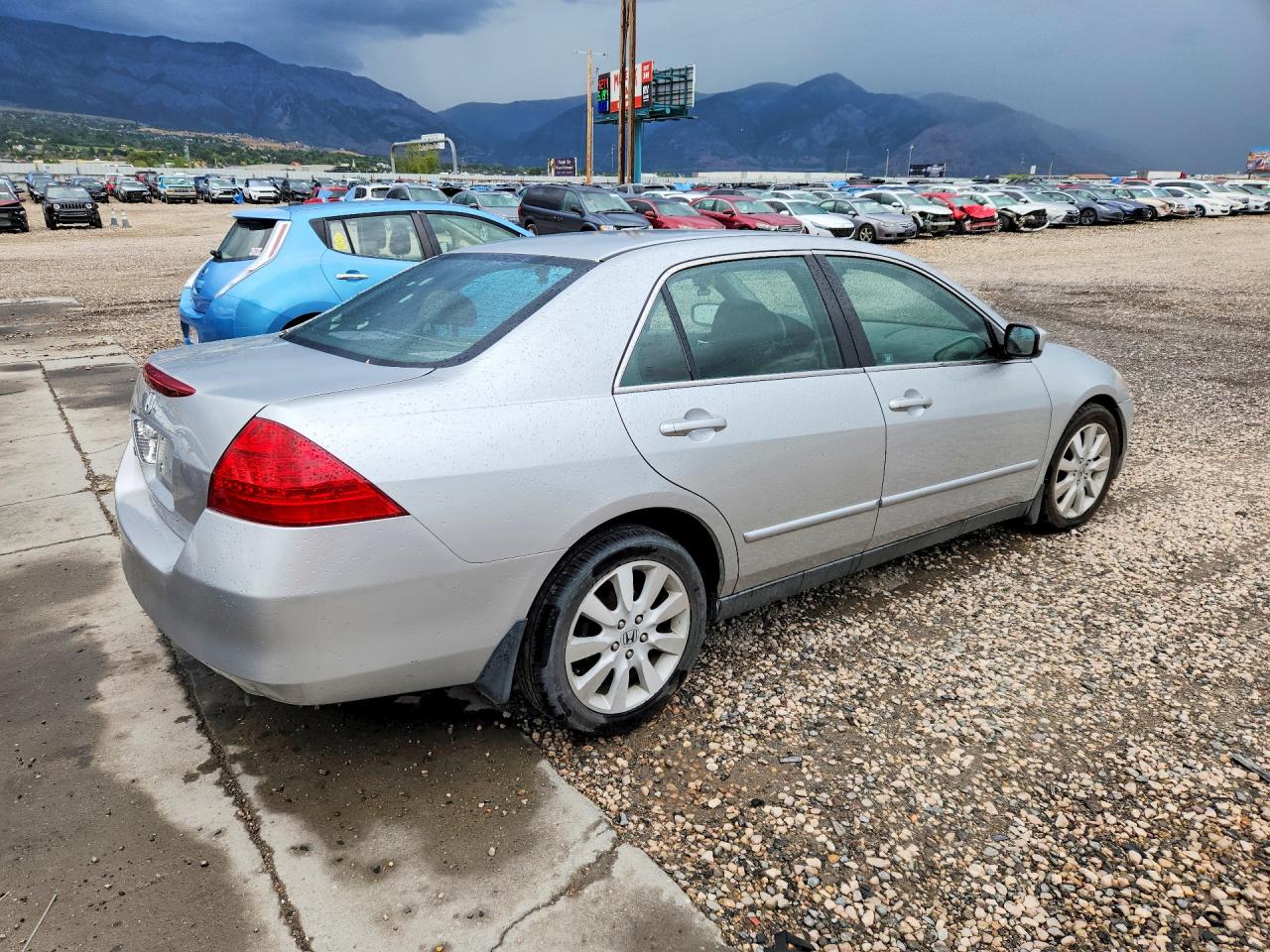 2007 Honda Accord Se Silver vin: 1HGCM66437A090524