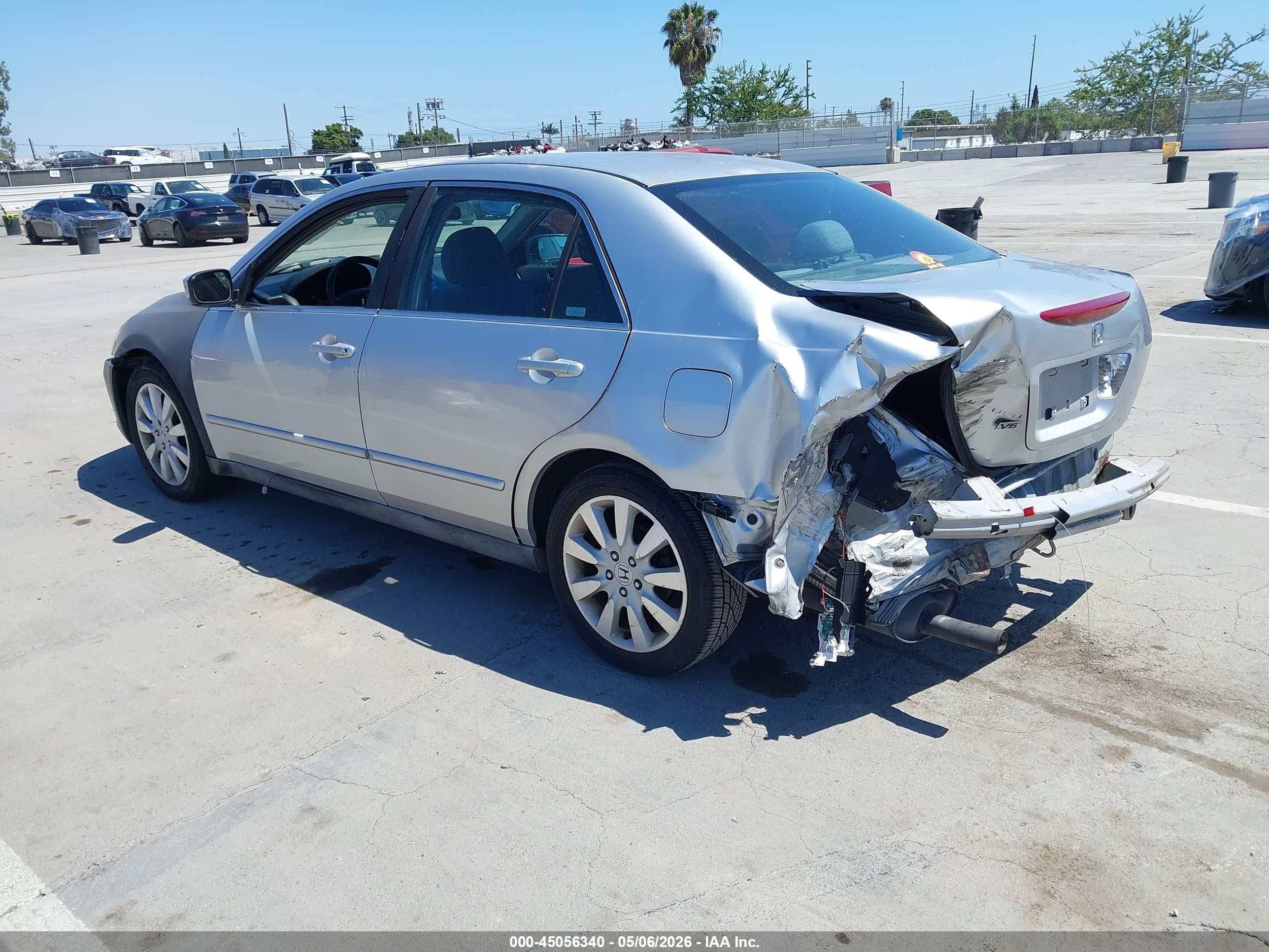 2007 Honda Accord 3.0 Se Серый vin: 1HGCM66447A104060