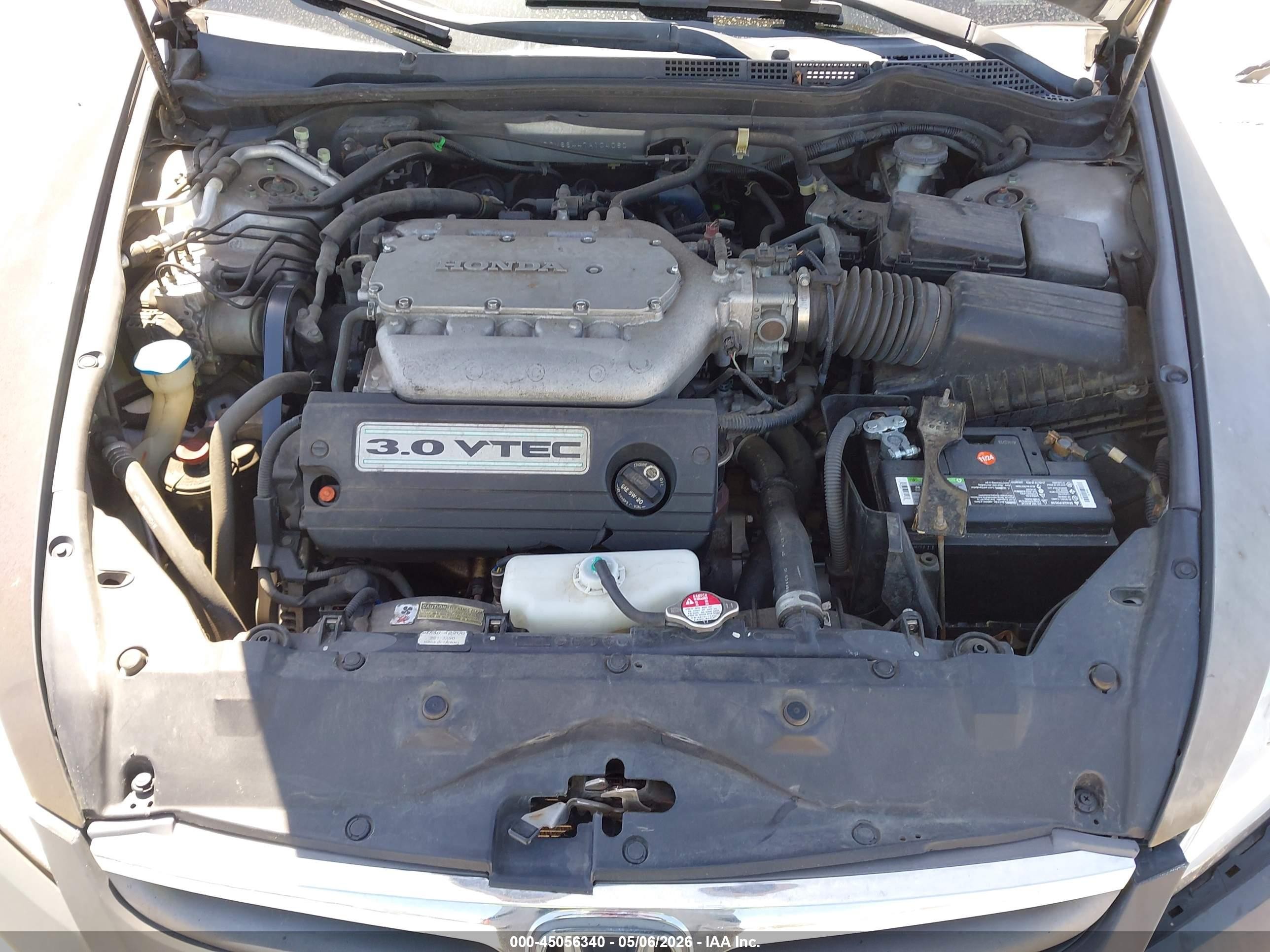 2007 Honda Accord 3.0 Se Серый vin: 1HGCM66447A104060