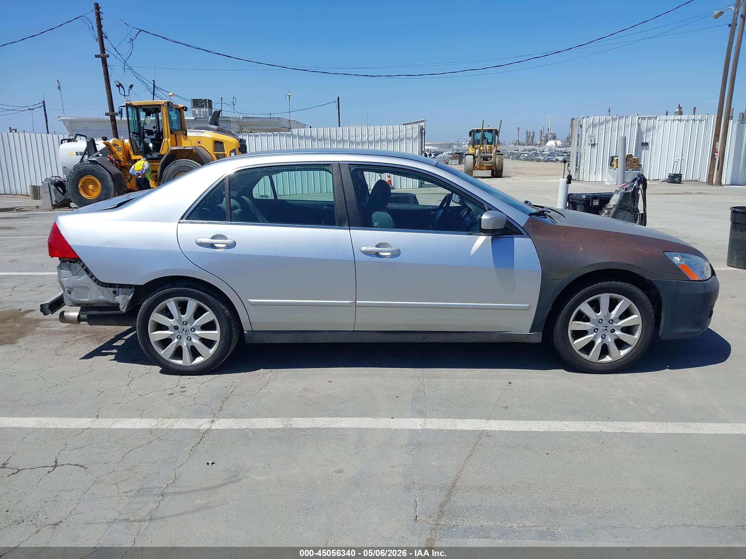 2007 Honda Accord 3.0 Se Серый vin: 1HGCM66447A104060