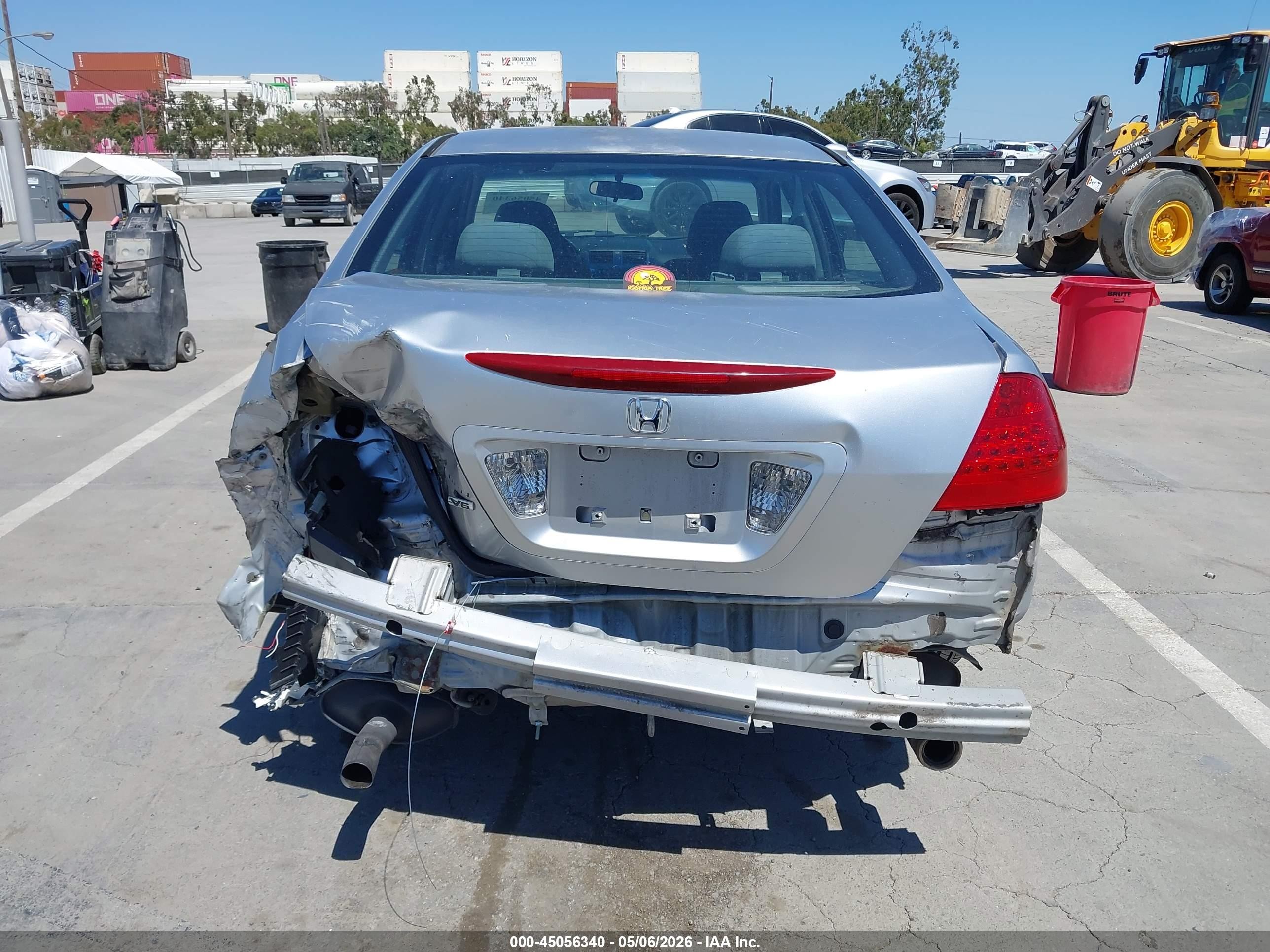 2007 Honda Accord 3.0 Se Серый vin: 1HGCM66447A104060