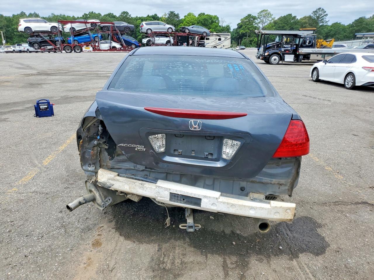 2007 Honda Accord Se Gray vin: 1HGCM66457A056830