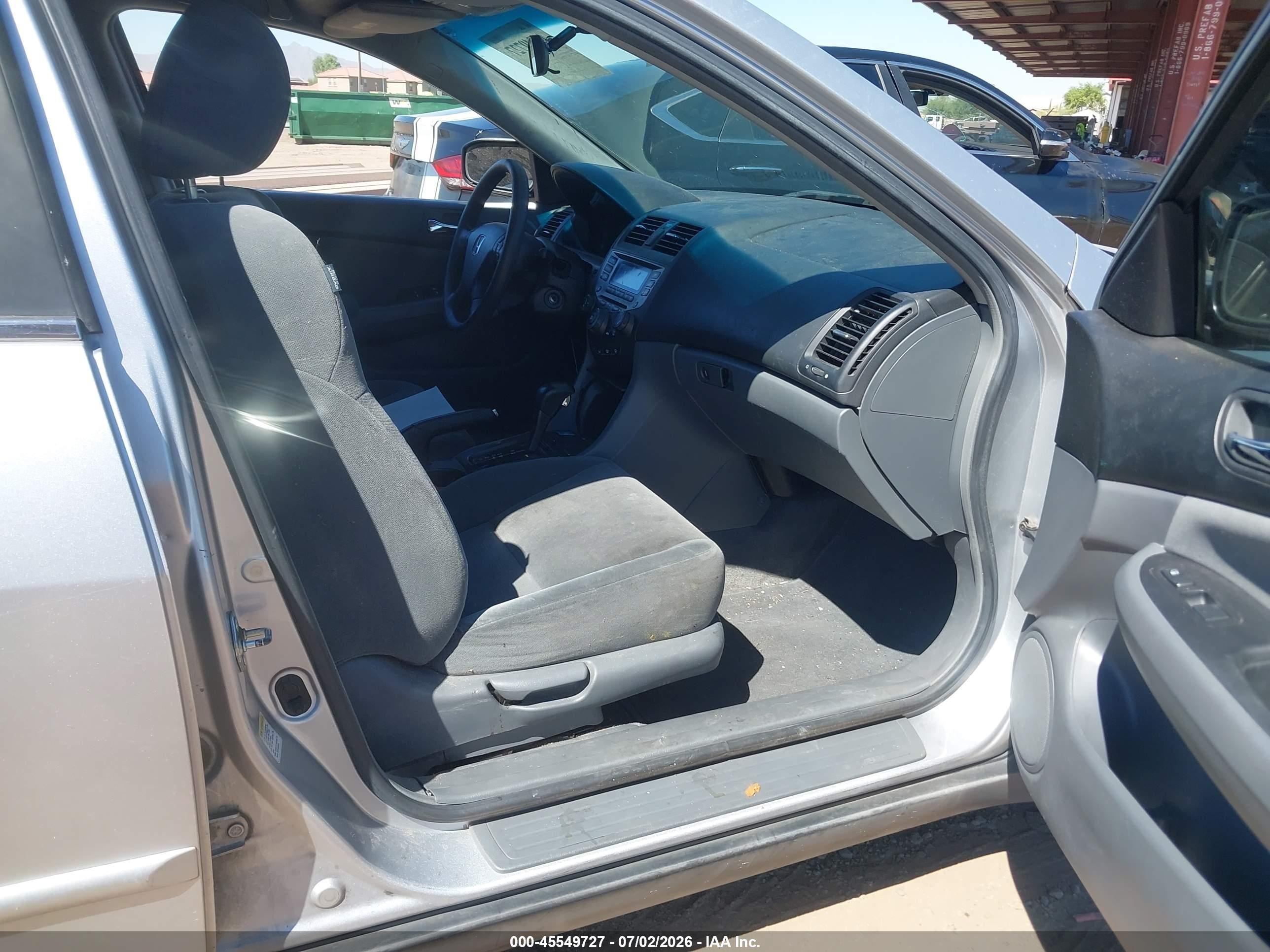 2007 Honda Accord 3.0 Se Silver vin: 1HGCM66457A056861