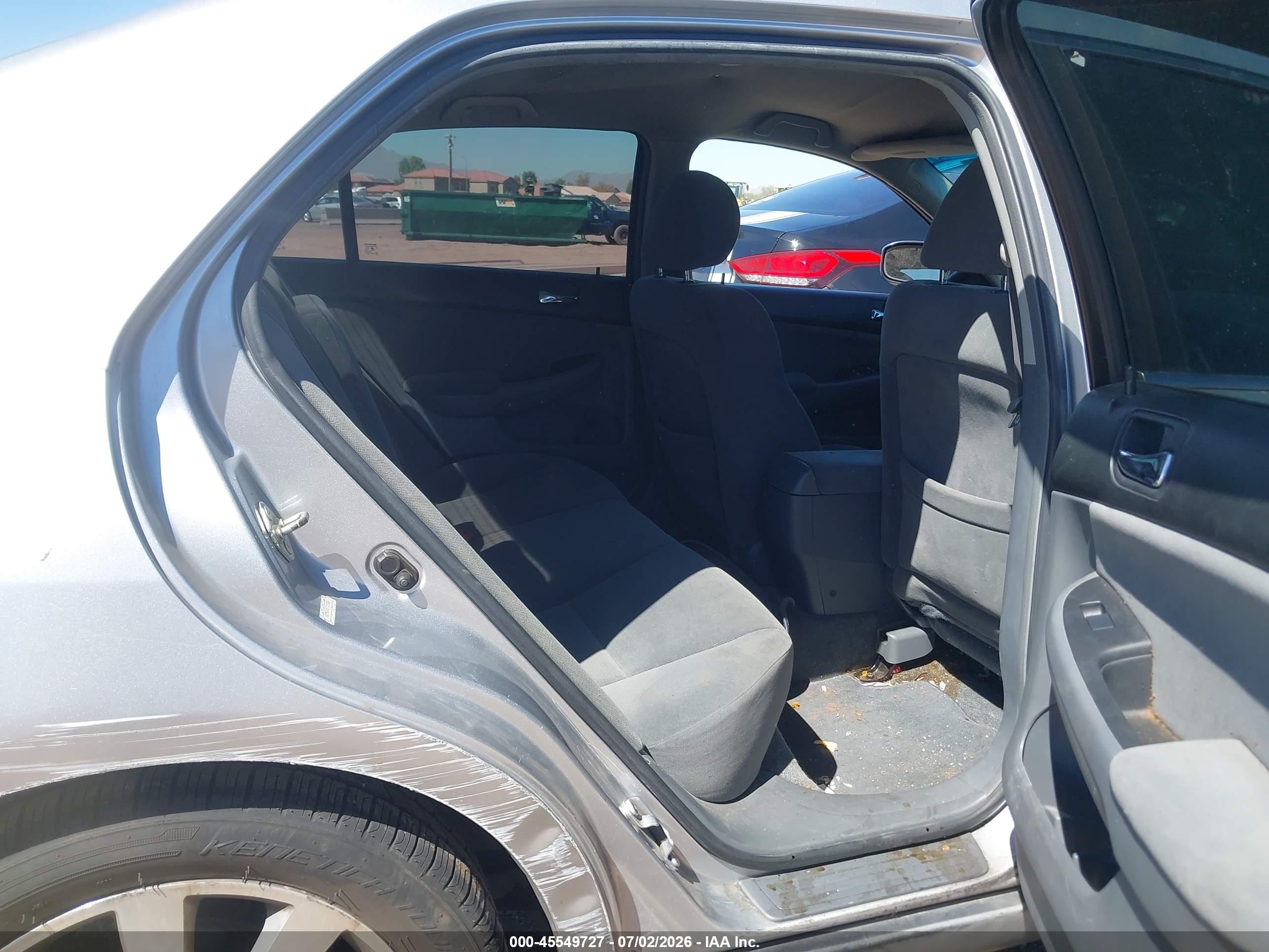 2007 Honda Accord 3.0 Se Silver vin: 1HGCM66457A056861