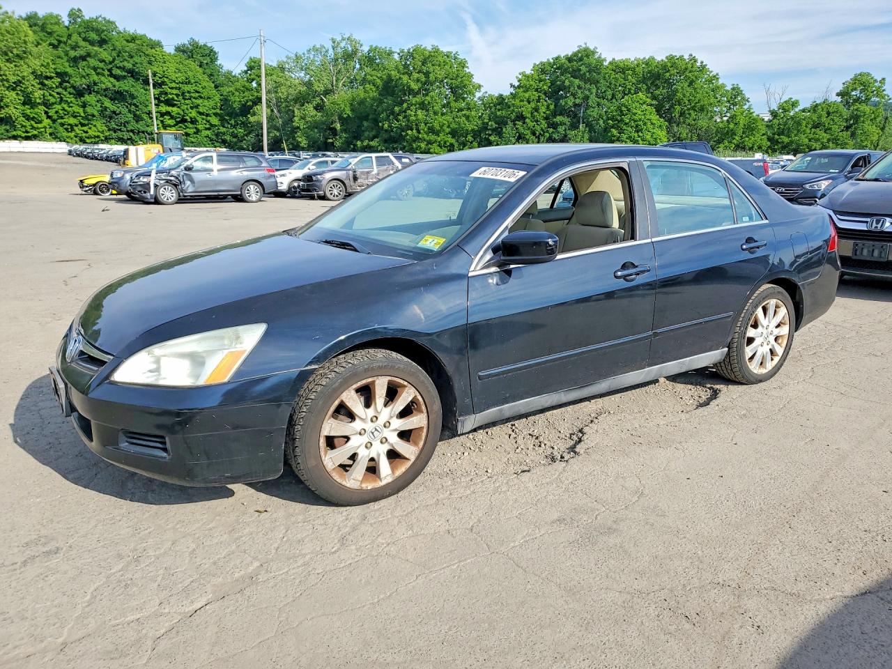 2007 Honda Accord Se Черный vin: 1HGCM66457A059176