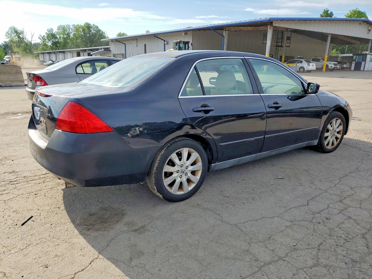 2007 Honda Accord Se Черный vin: 1HGCM66457A059176