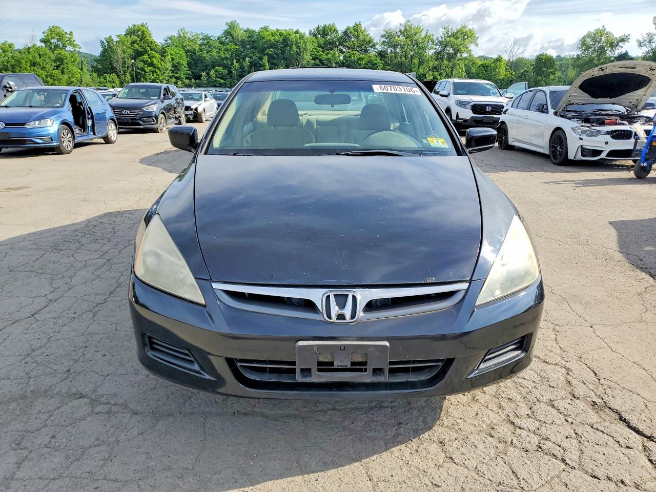 2007 Honda Accord Se Черный vin: 1HGCM66457A059176
