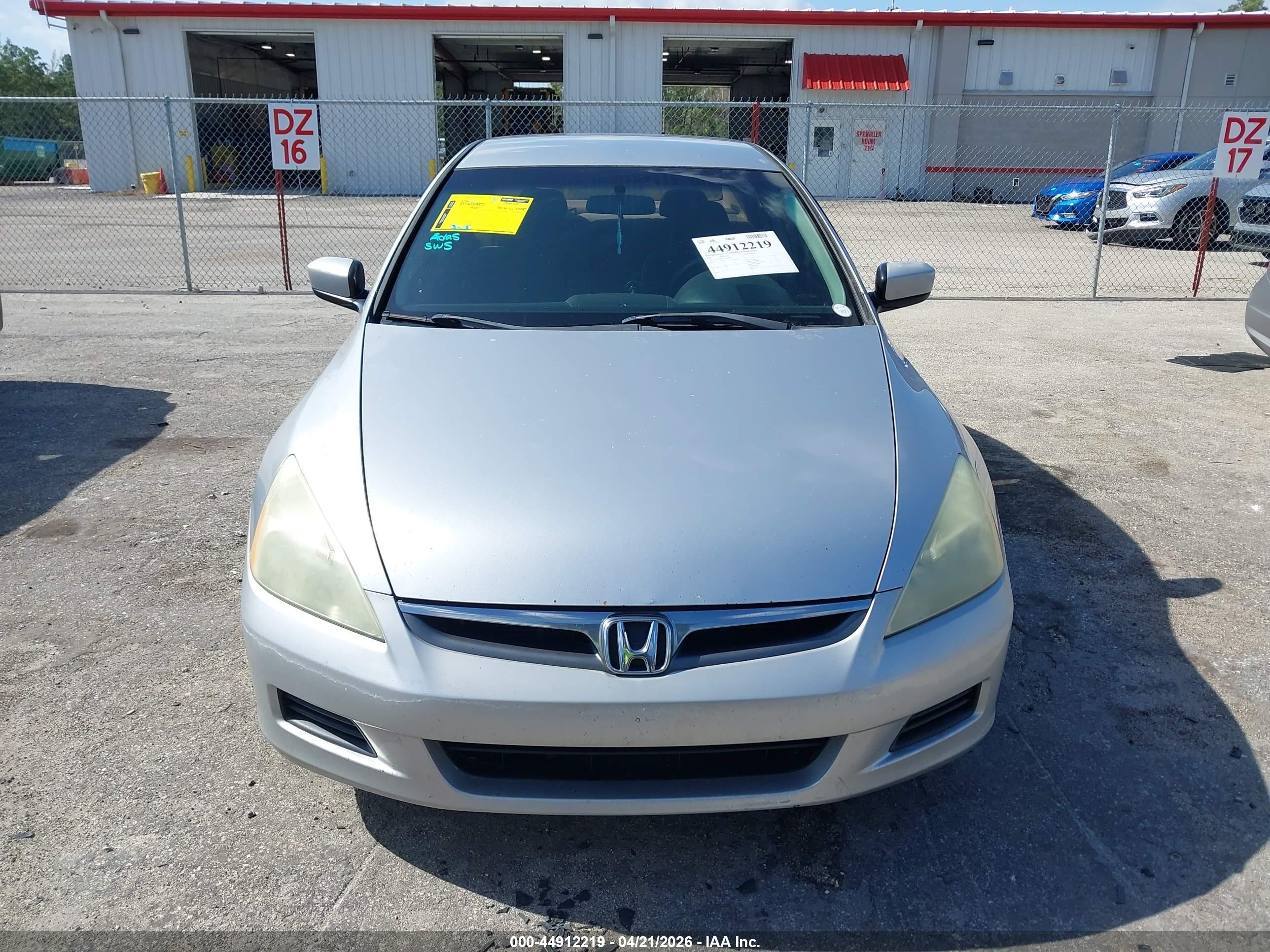 2007 Honda Accord 3.0 Se Silver vin: 1HGCM66457A060098
