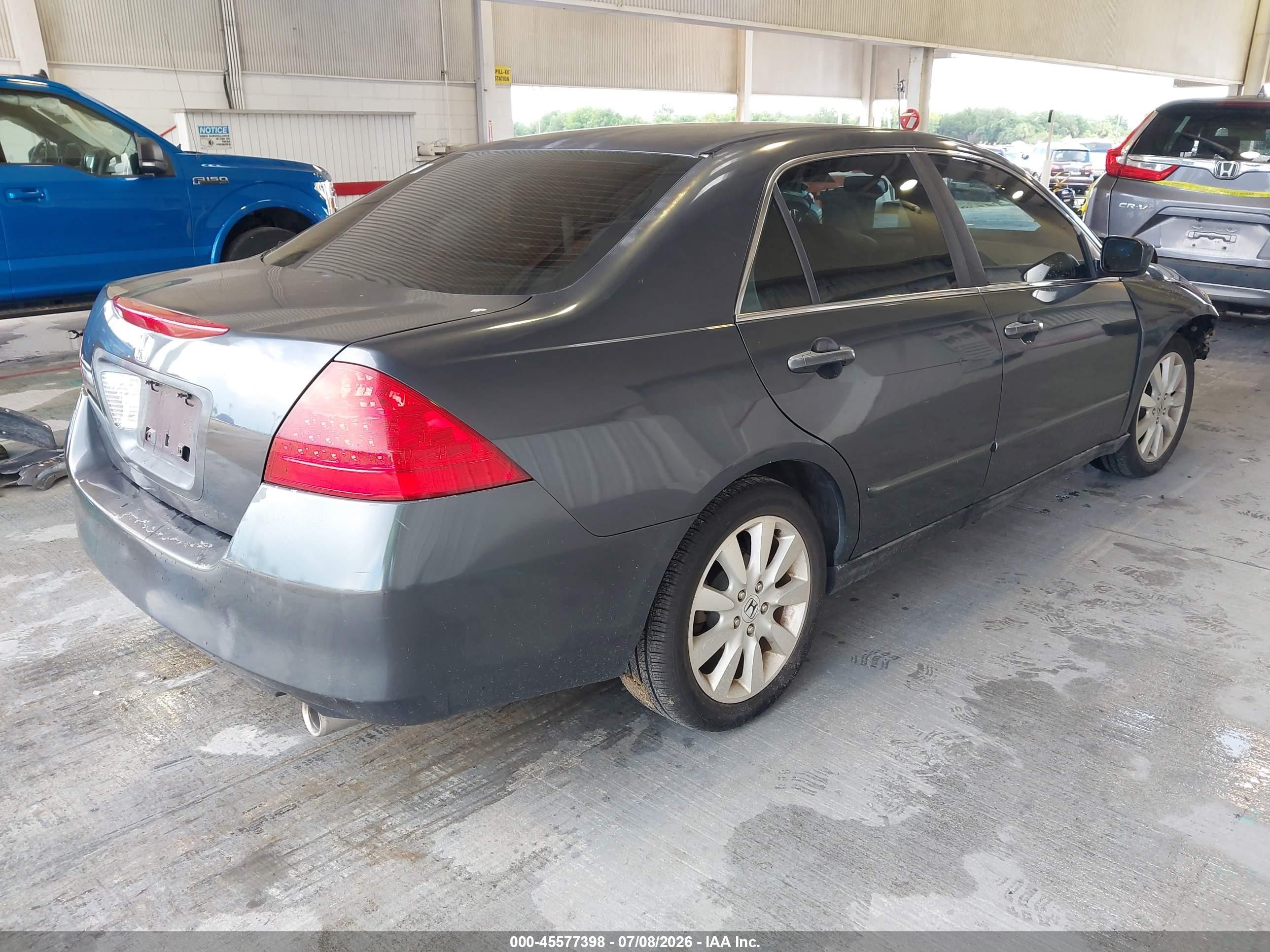 2007 Honda Accord 3.0 Se Black vin: 1HGCM66457A066368