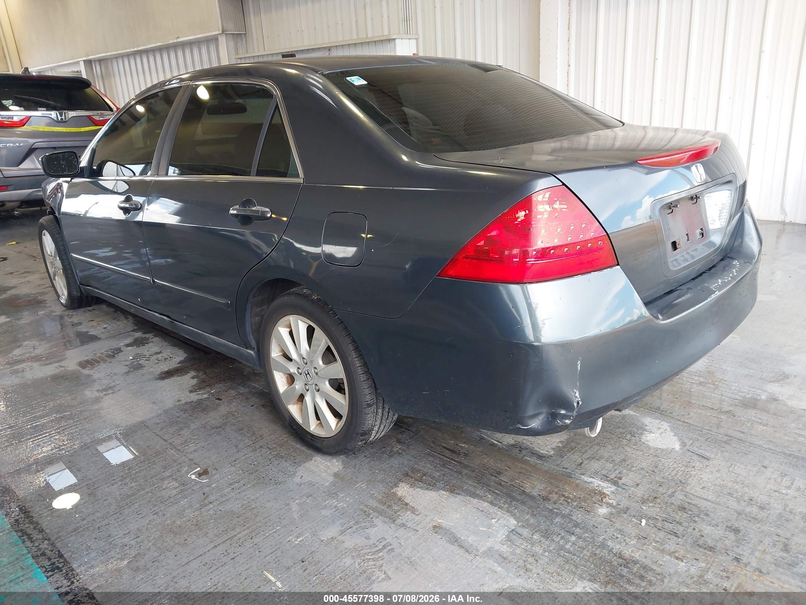 2007 Honda Accord 3.0 Se Black vin: 1HGCM66457A066368
