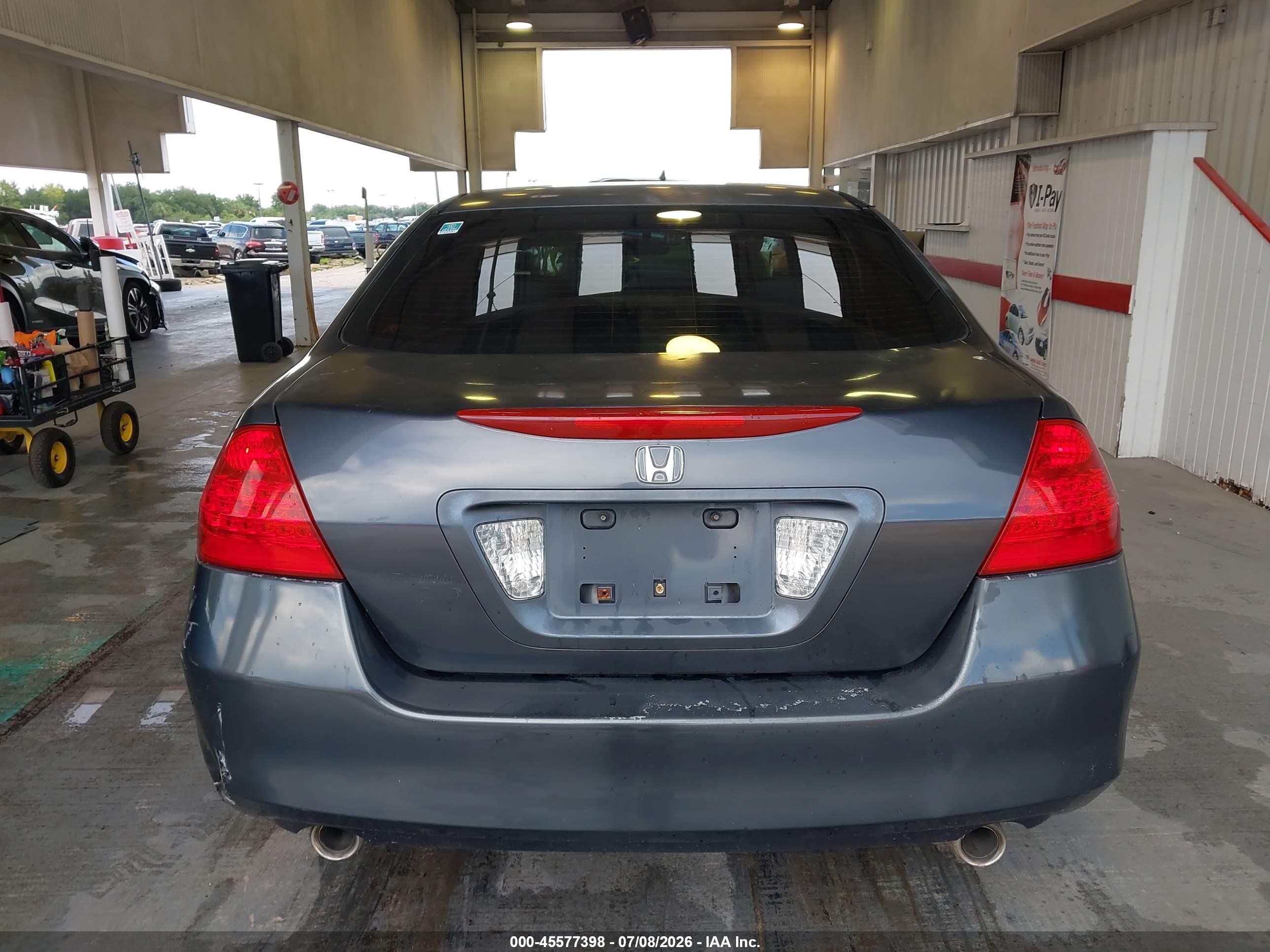 2007 Honda Accord 3.0 Se Black vin: 1HGCM66457A066368