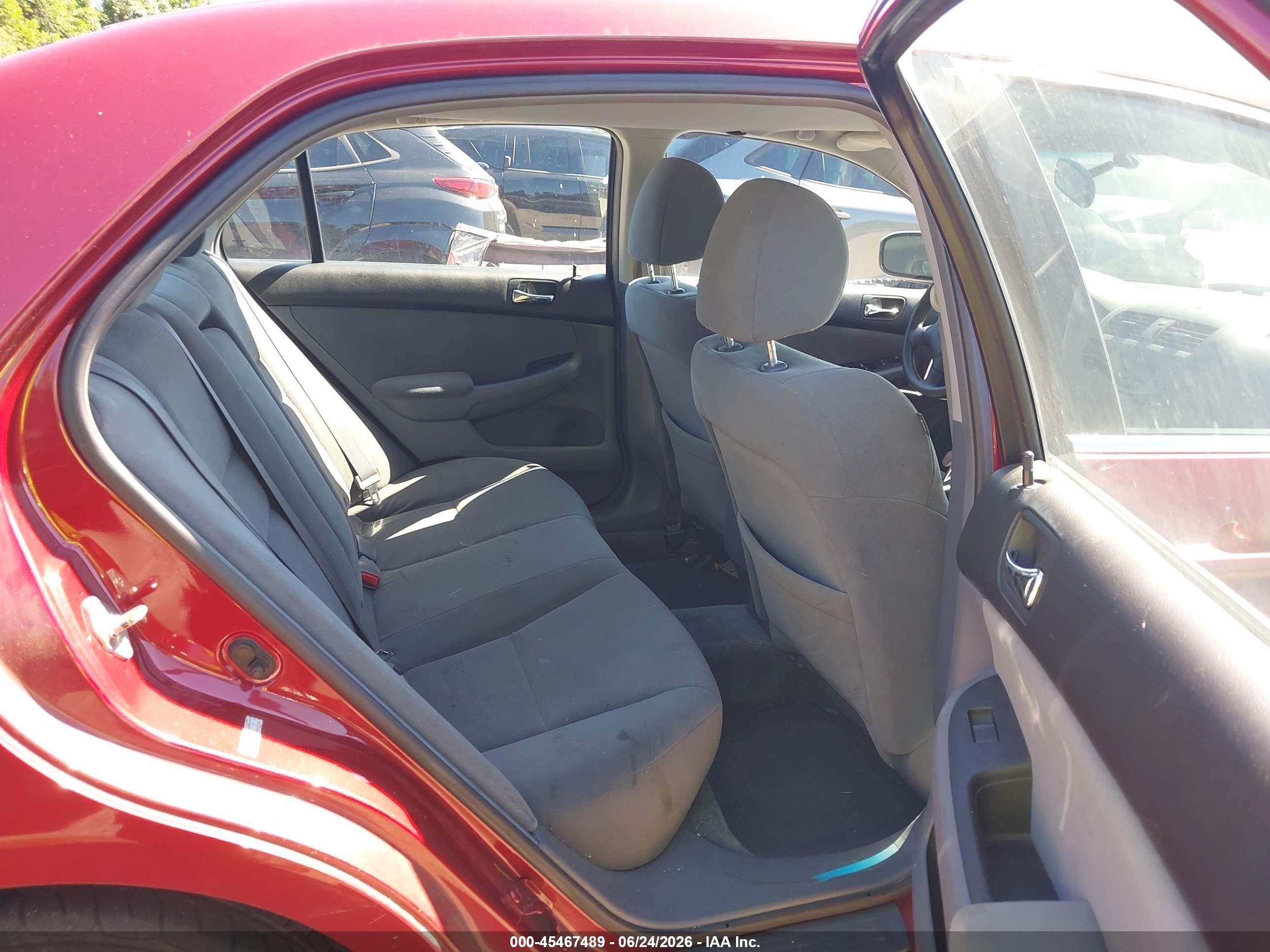 2007 Honda Accord 3.0 Se Red vin: 1HGCM66457A082778