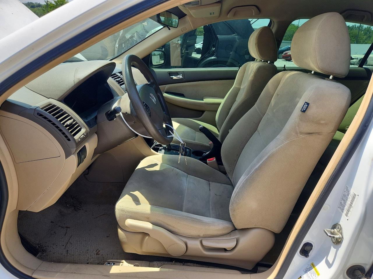 2007 Honda Accord Se White vin: 1HGCM66467A047067