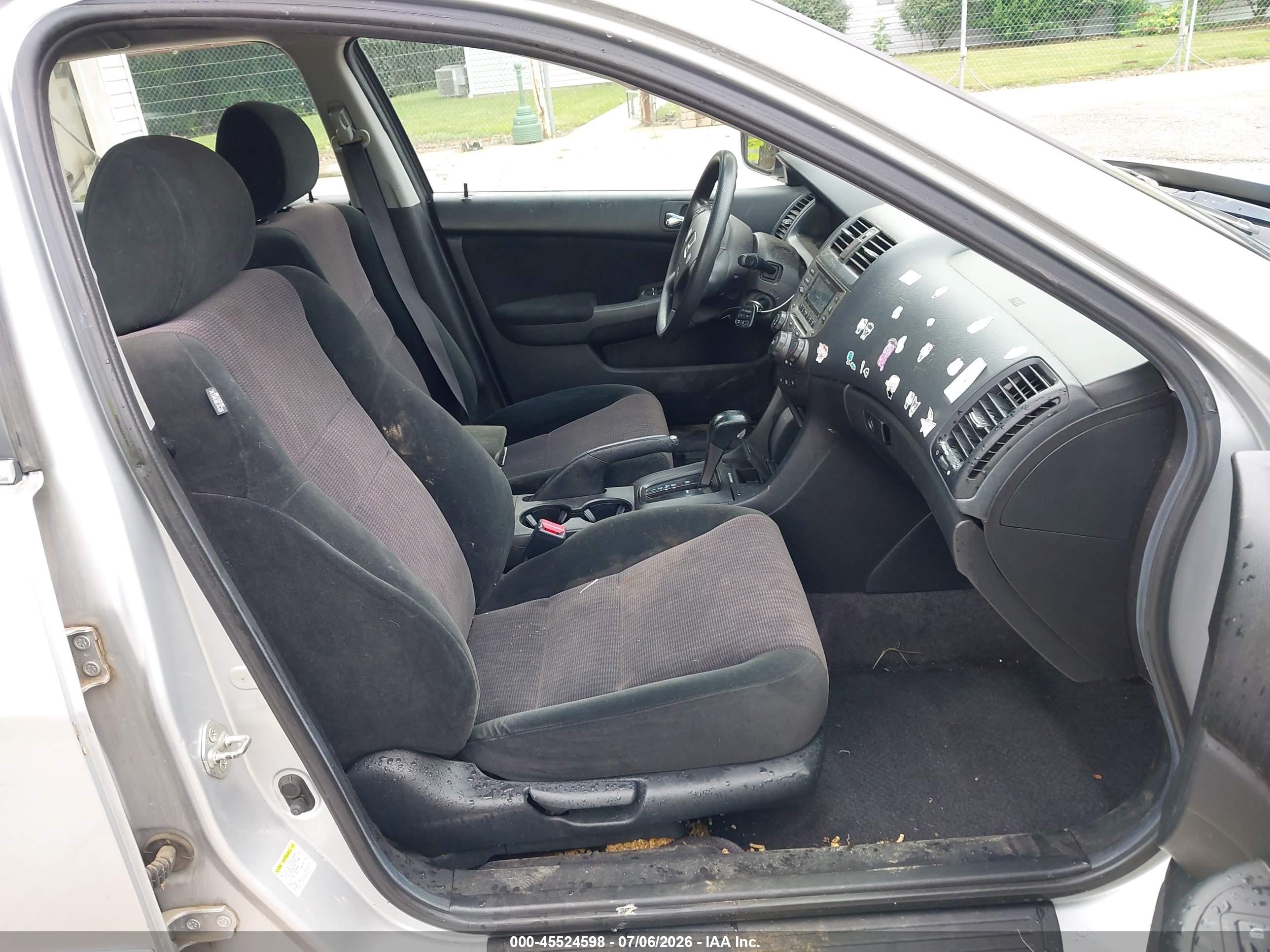 2007 Honda Accord 3.0 Se Silver vin: 1HGCM66467A102469