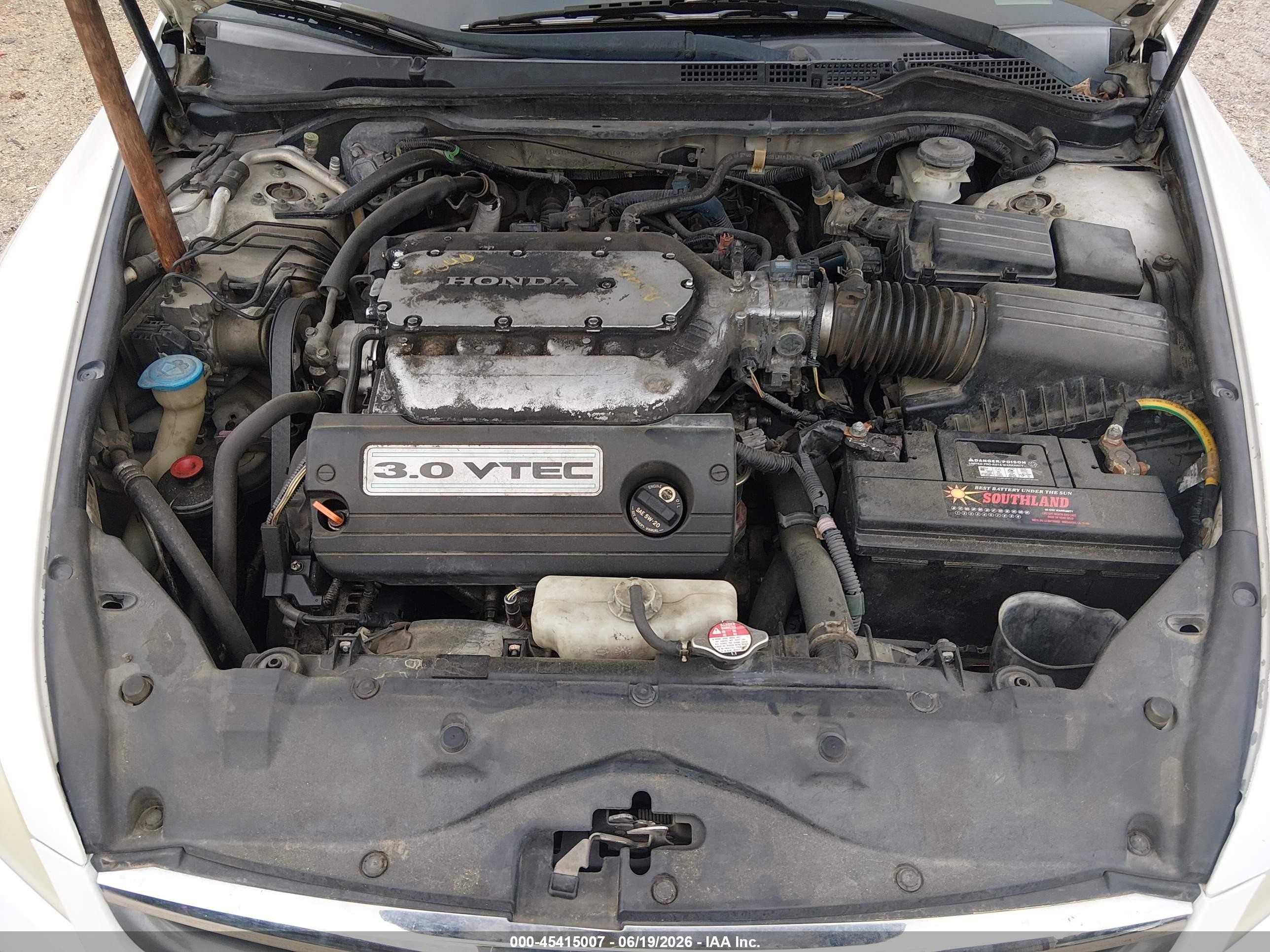 2007 Honda Accord 3.0 Se White vin: 1HGCM66477A009802