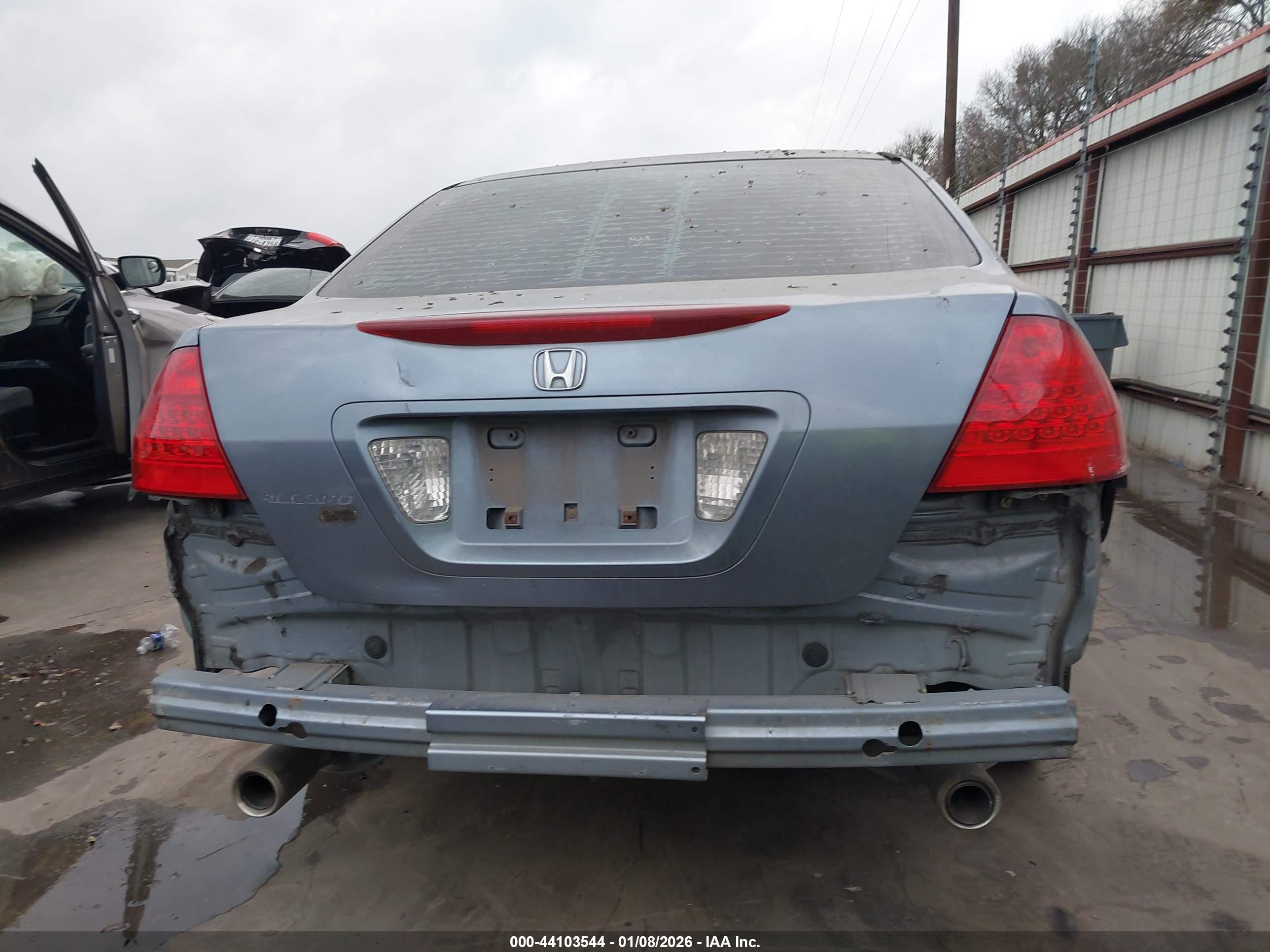 2007 Honda Accord 3.0 Se Gray vin: 1HGCM66477A044677