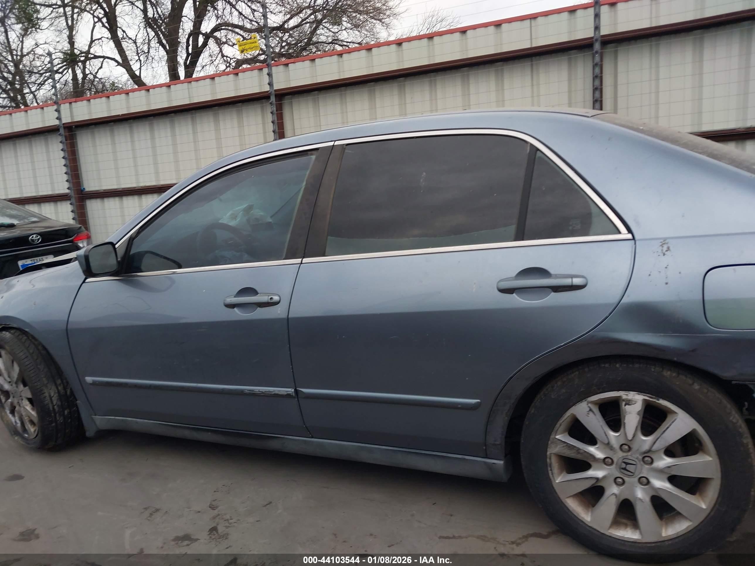 2007 Honda Accord 3.0 Se Gray vin: 1HGCM66477A044677