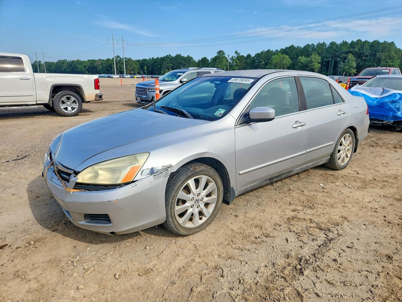 2007 Honda Accord Se Серебряный vin: 1HGCM66477A047417
